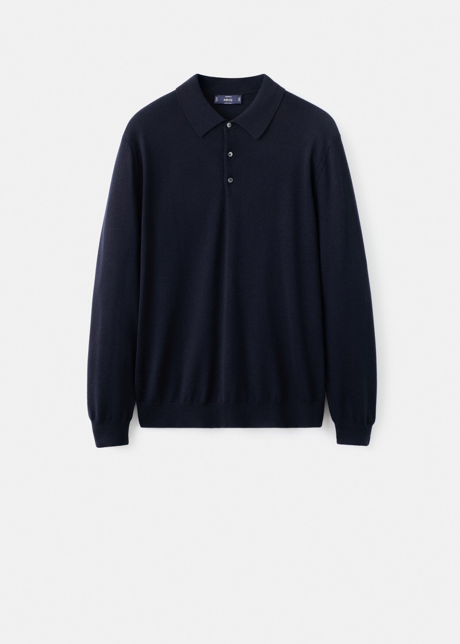 100% merino wool polo sweater - Article without model