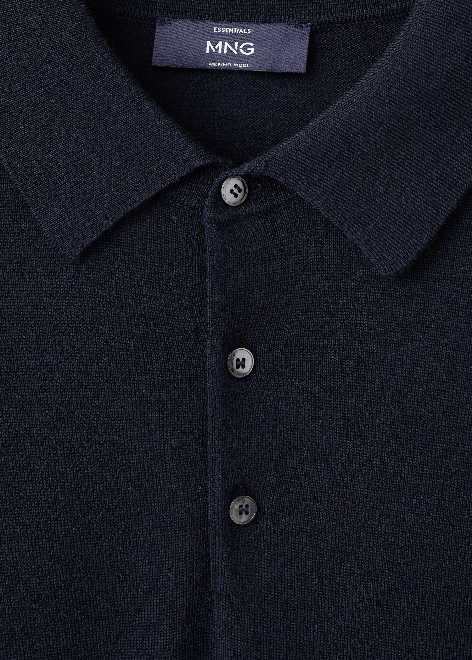 100% merino wool polo sweater - Details of the article 8