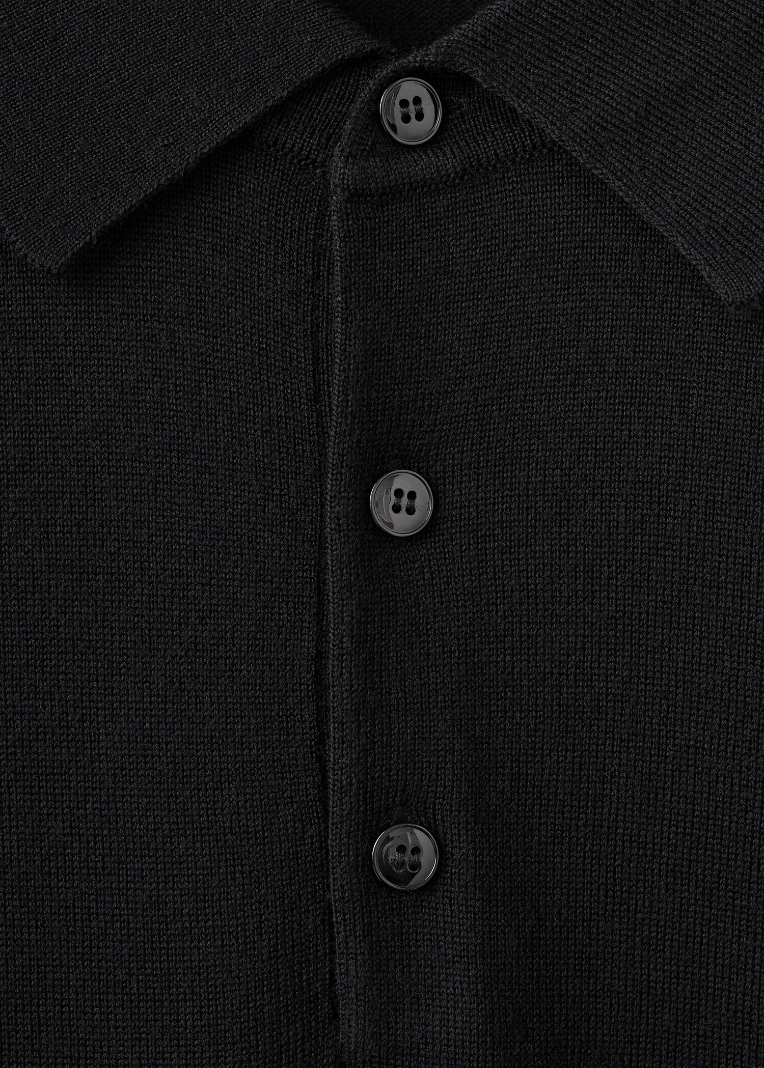 100% merino wool polo sweater - Details of the article 0