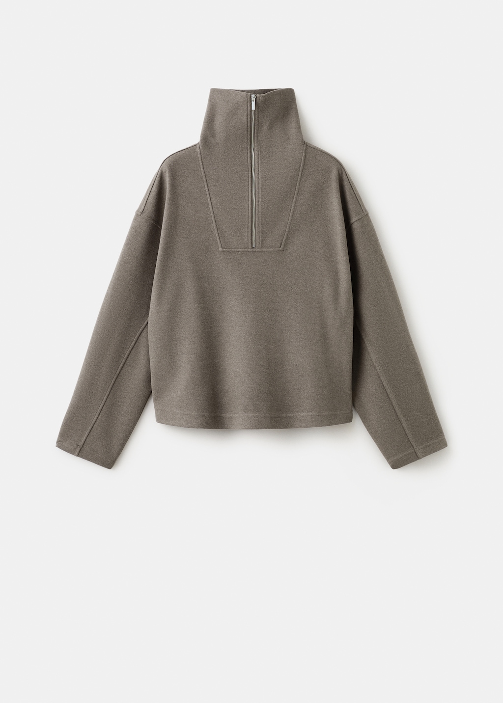 Mango Turtleneck sweatshirt with zip