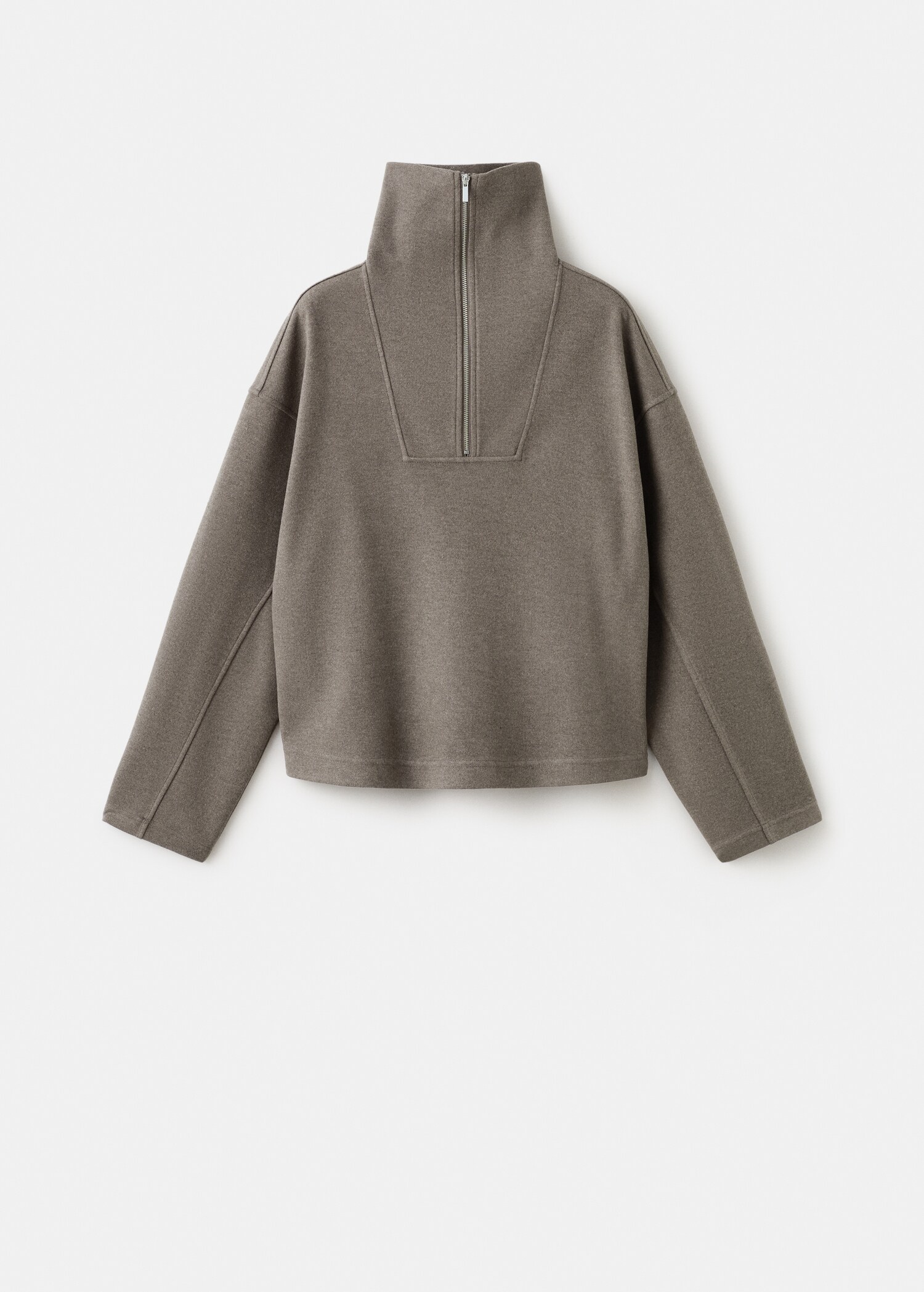 Turtleneck sweatshirt with zip - Article without model