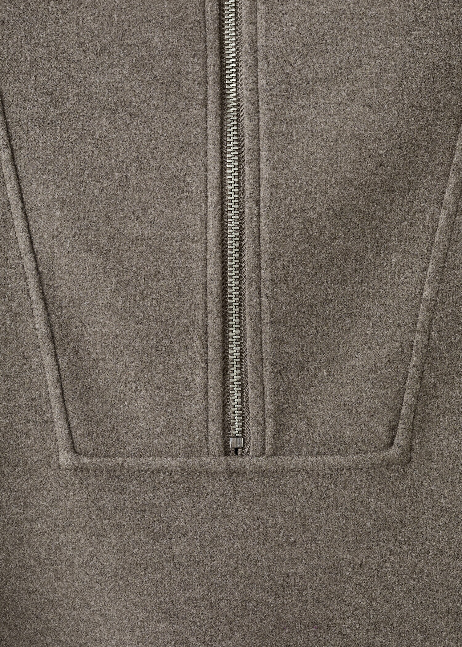 Turtleneck sweatshirt with zip - Details of the article 0