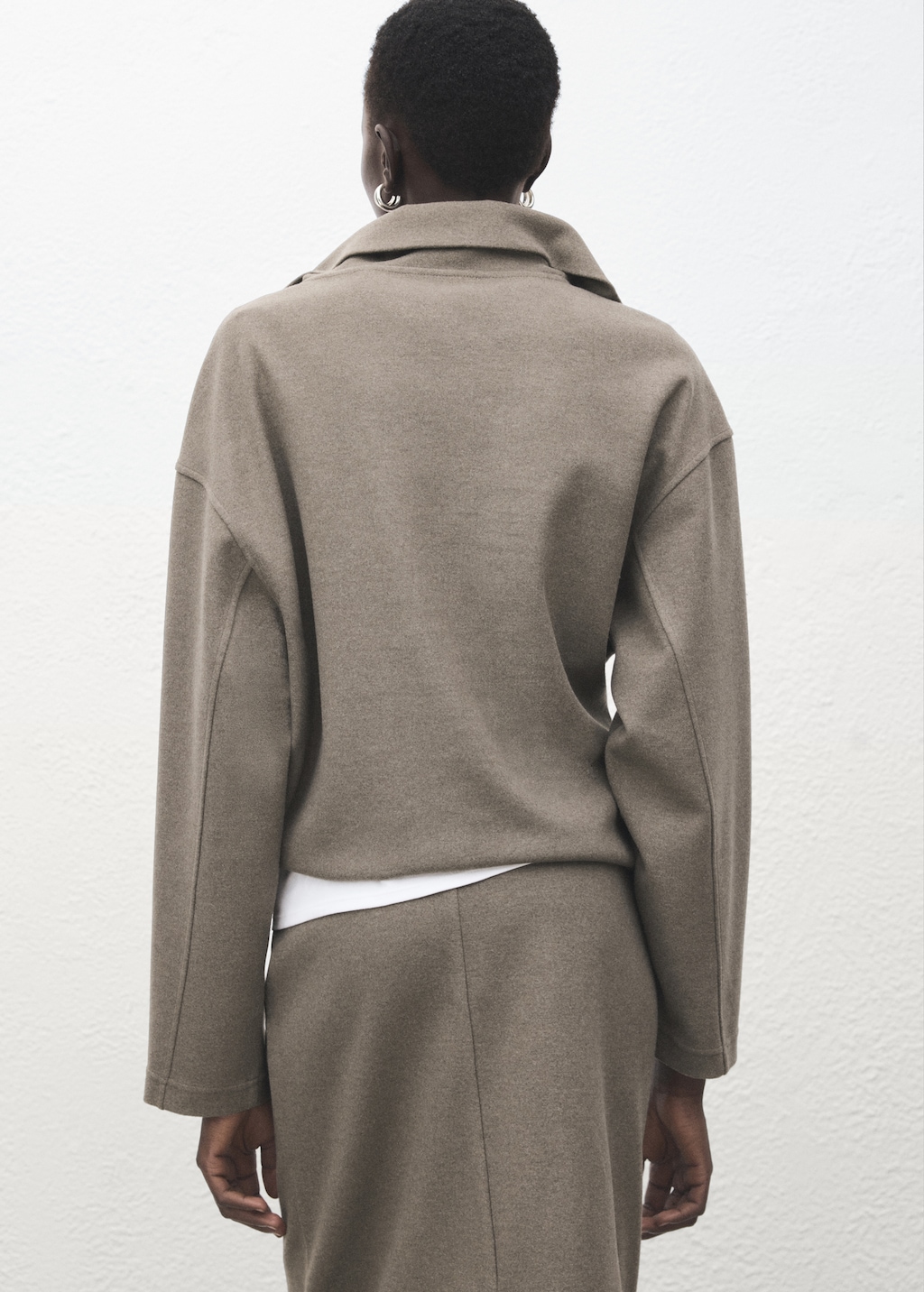Mango Turtleneck sweatshirt with zip