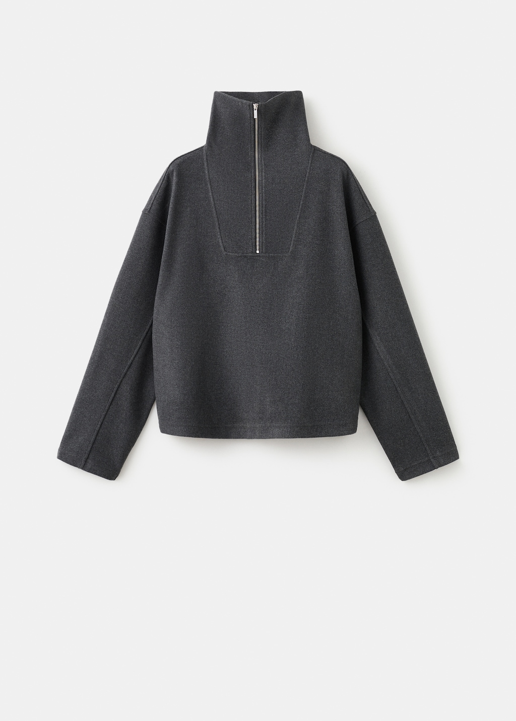 Mango Turtleneck sweatshirt with zip