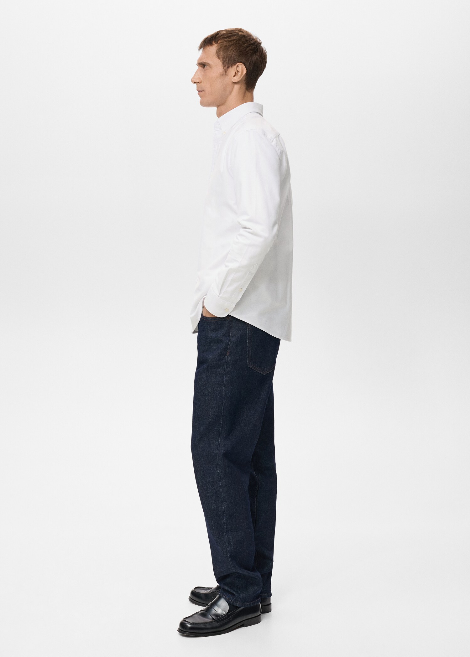 100% cotton Oxford shirt - Details of the article 1