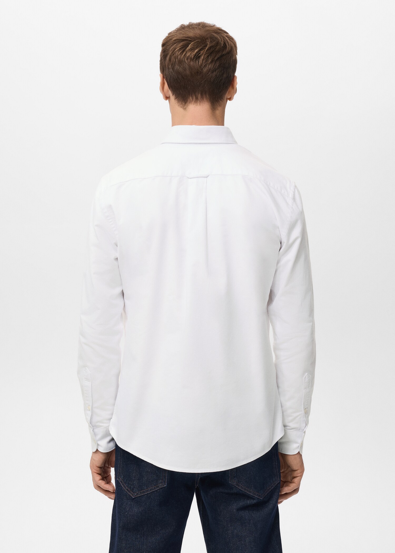 100% cotton Oxford shirt - Reverse of the article