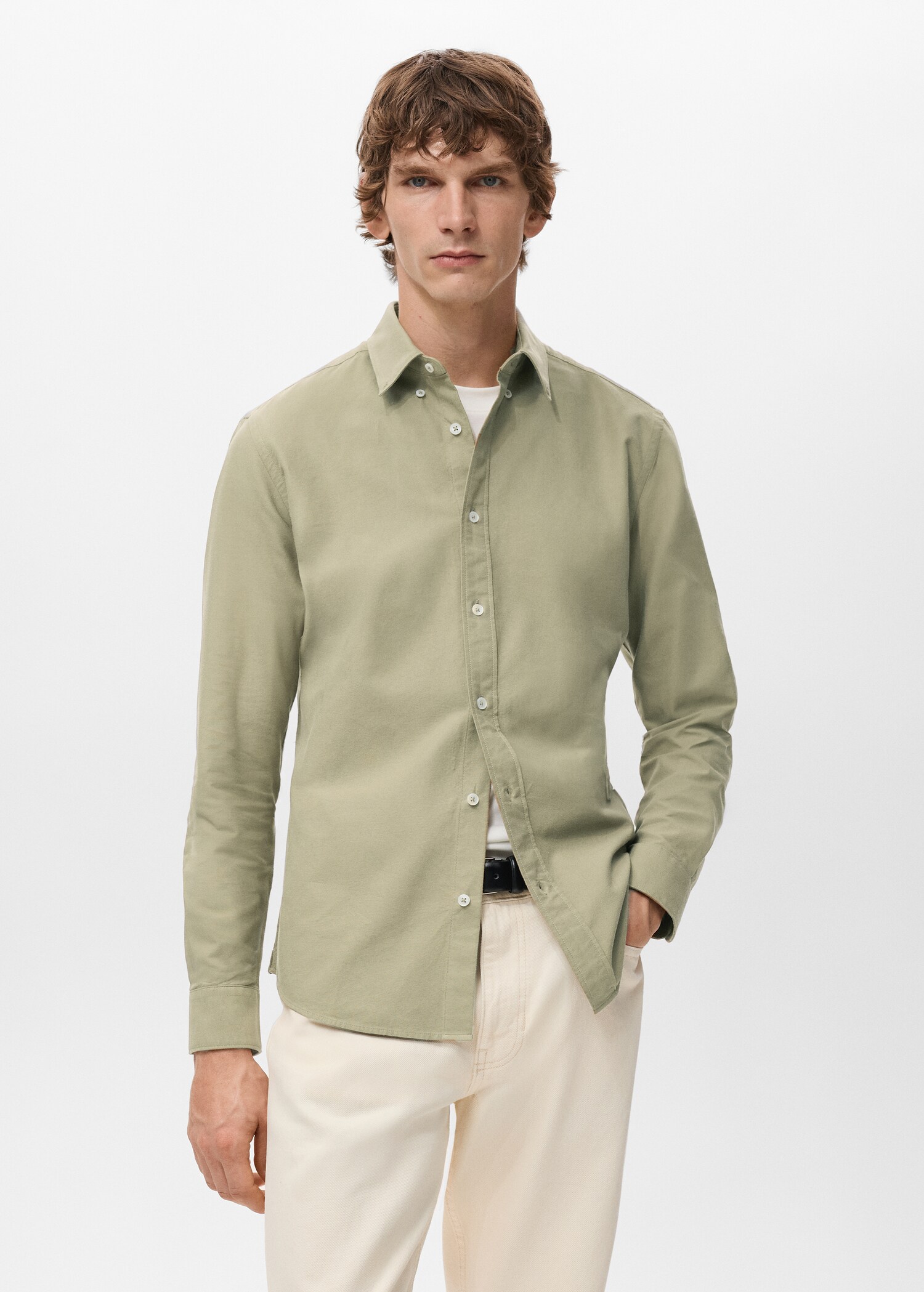100% cotton Oxford shirt - Medium plane