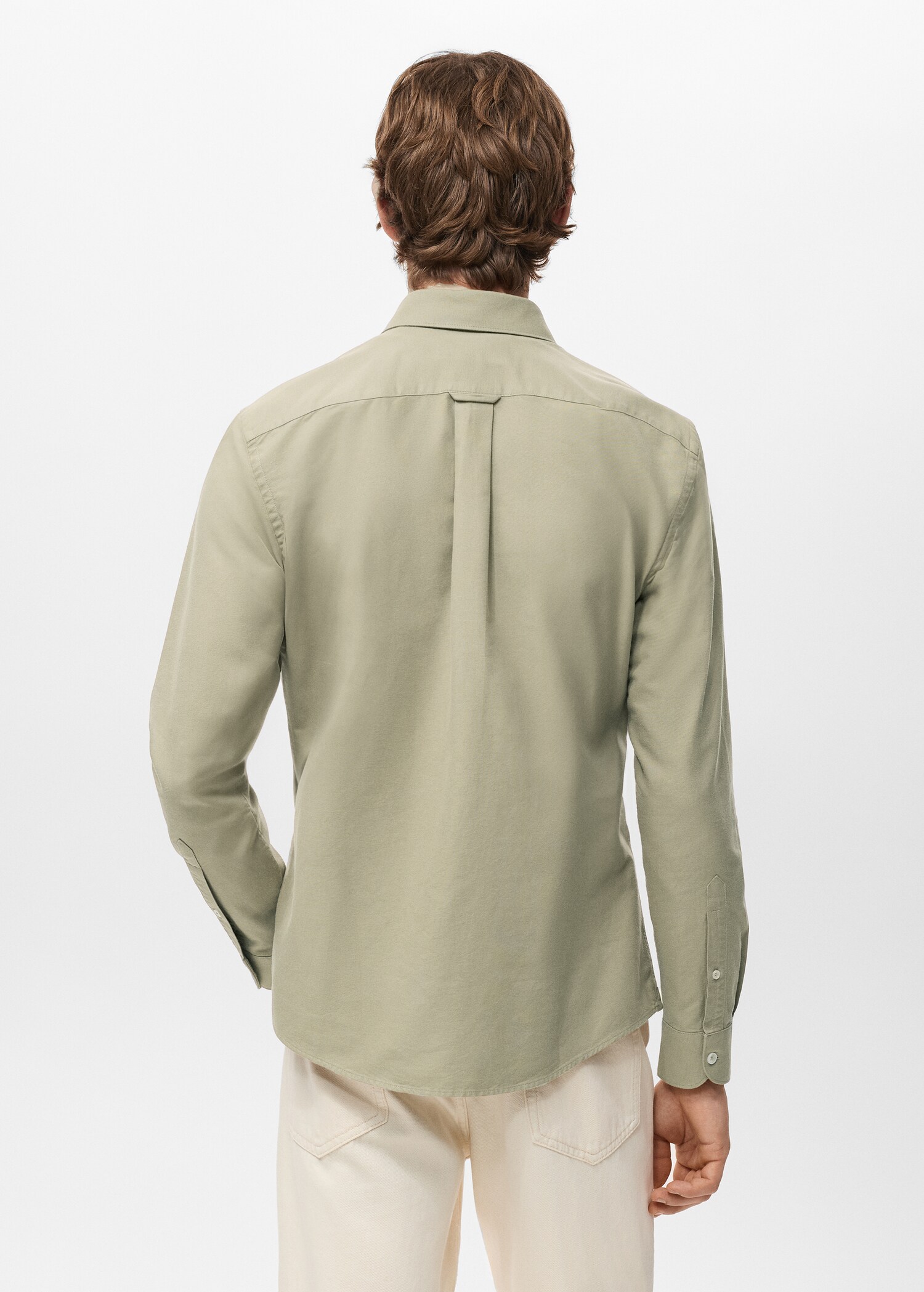 100% cotton Oxford shirt - Reverse of the article