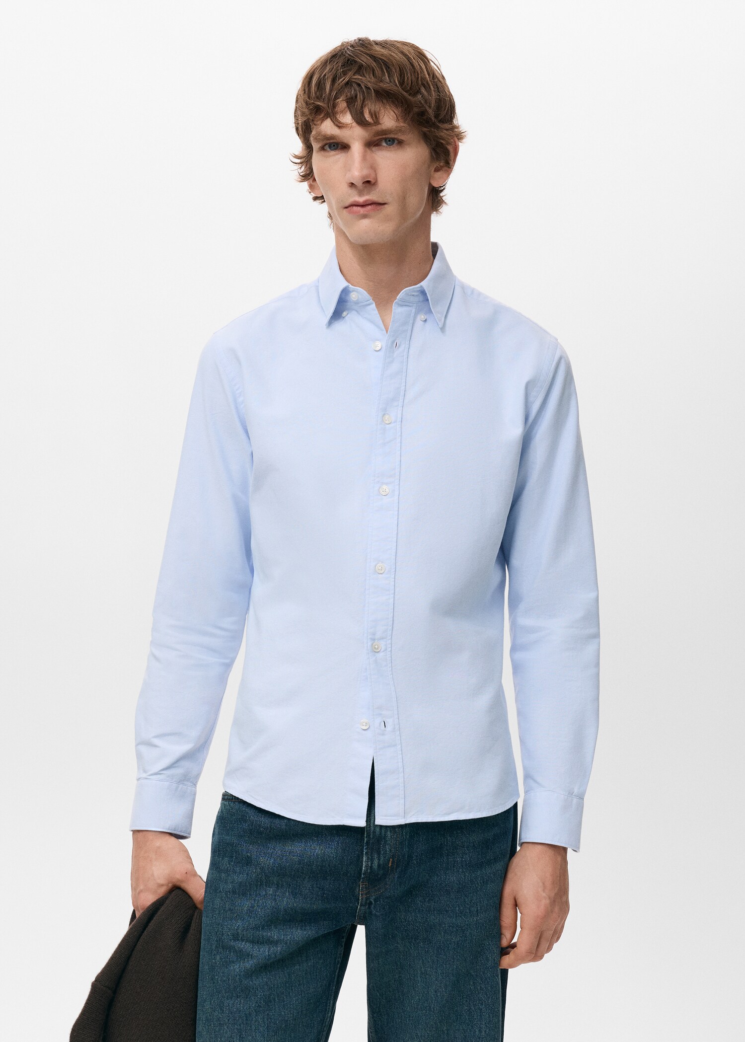 100% cotton Oxford shirt - Medium plane