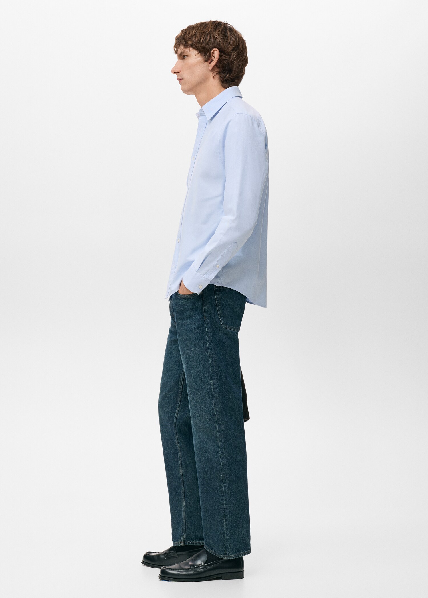 100% cotton Oxford shirt - Details of the article 2