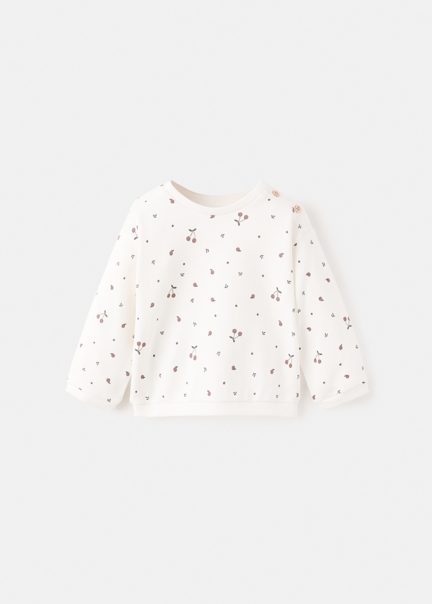 Gemustertes Baumwoll-Sweatshirt - Artikel ohne Model