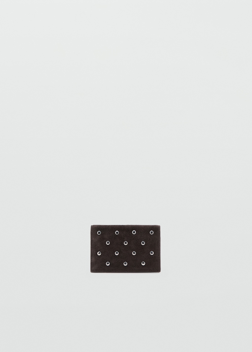 Suede cardholder with studs - image 4