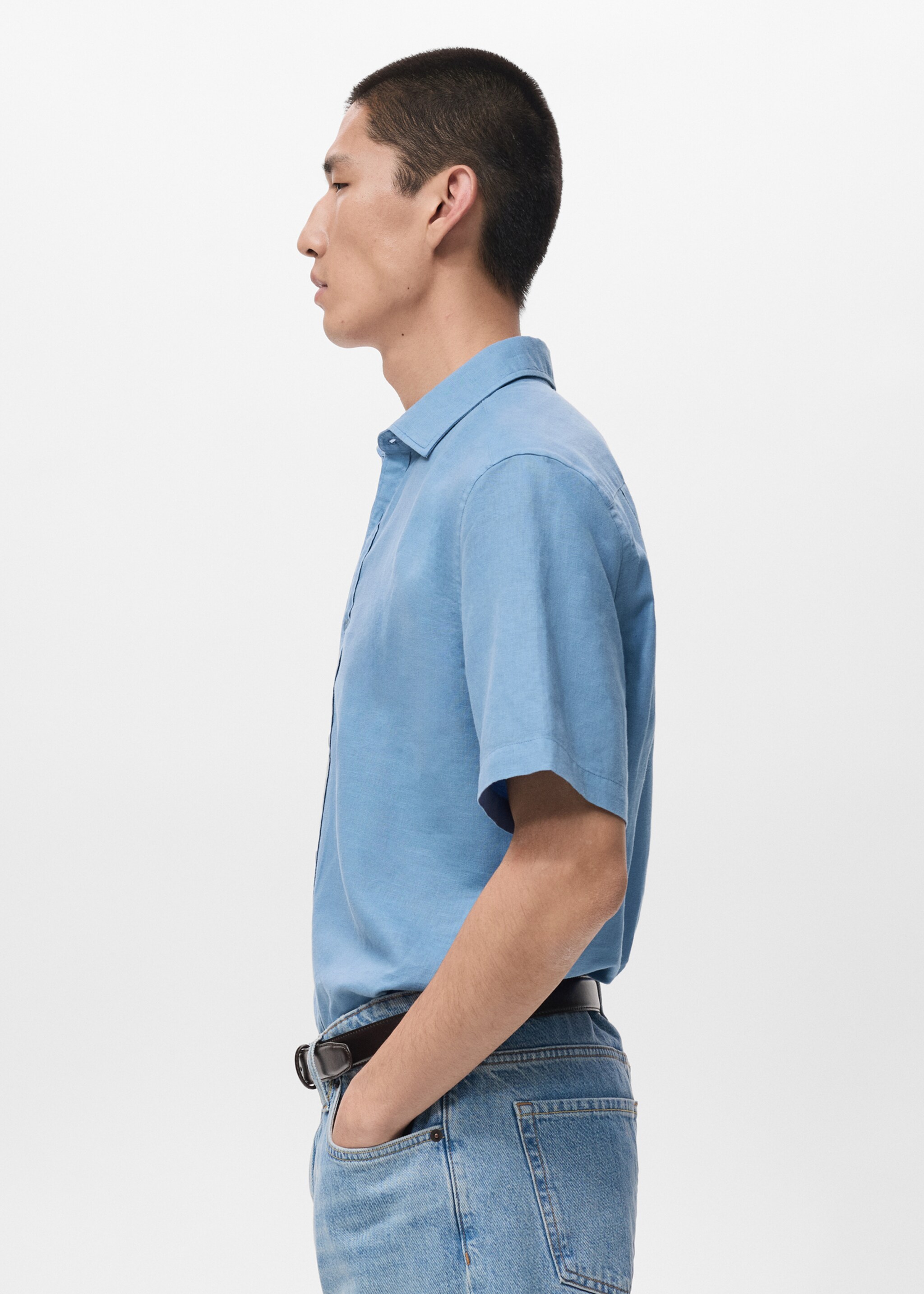 Shirt ants-h - Details of the article 2, Sky Blue. Ref: 27051300-00.