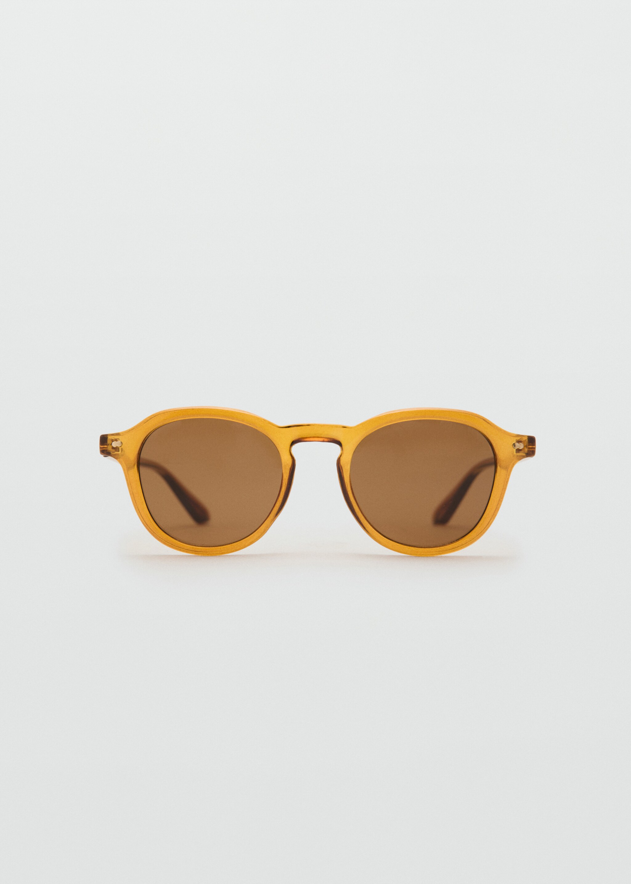 Semi-transparent frame sunglasses - Article without model, Ochre. Ref: 27051302-00.