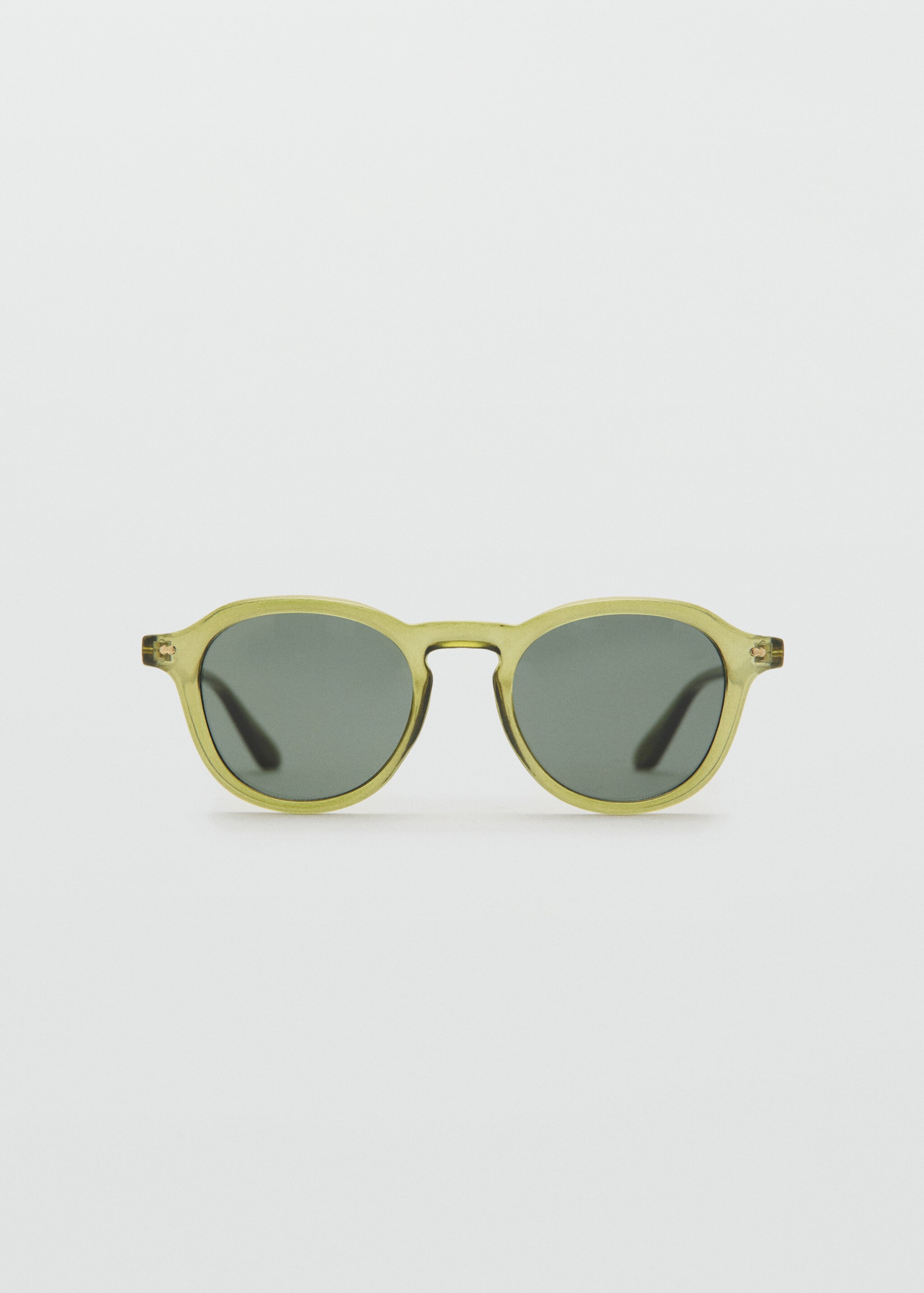 Semi-transparent frame sunglasses - Article without model, Khaki. Ref: 27051302-00.