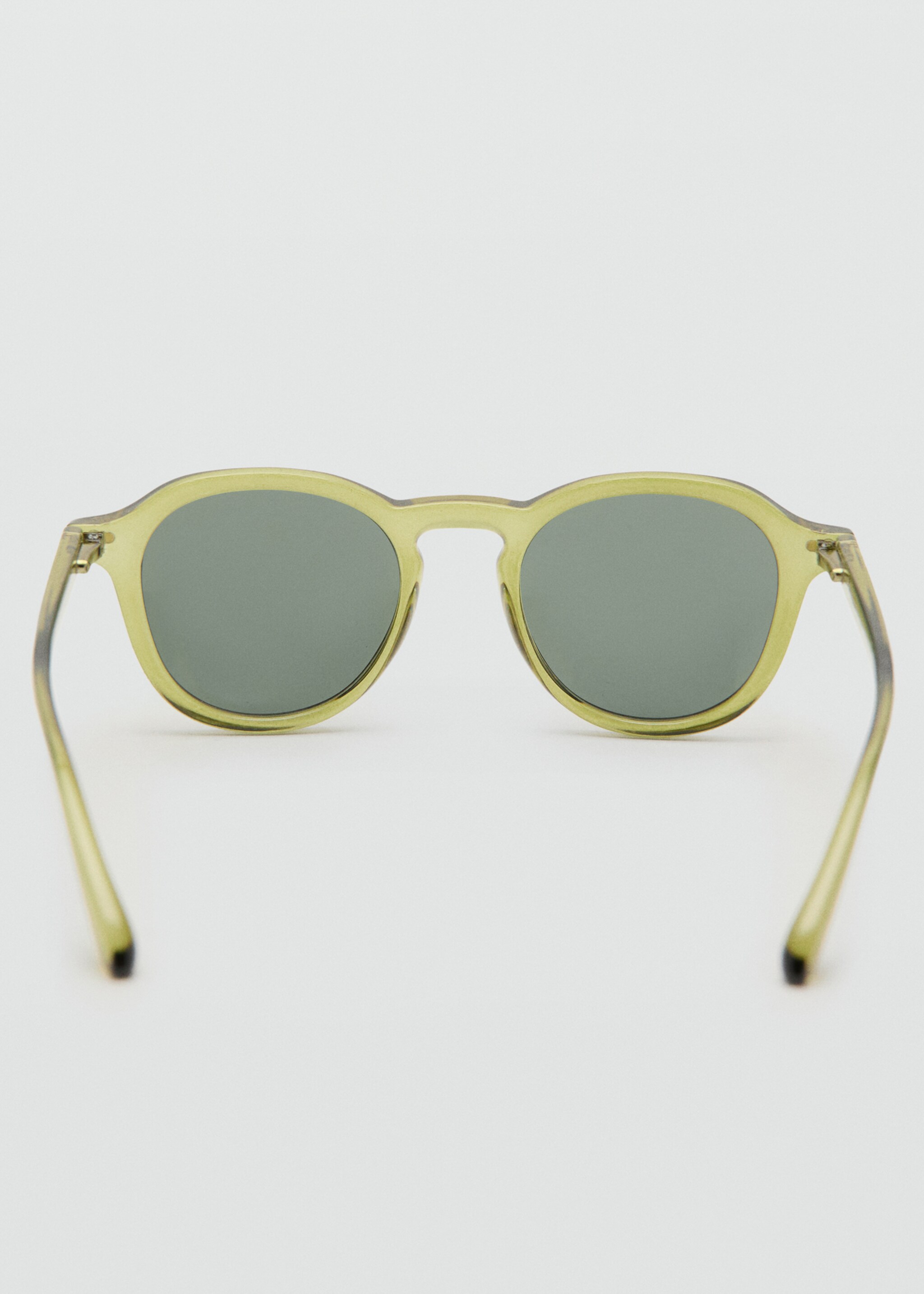Semi-transparent frame sunglasses - Details of the article 1, Khaki. Ref: 27051302-00.