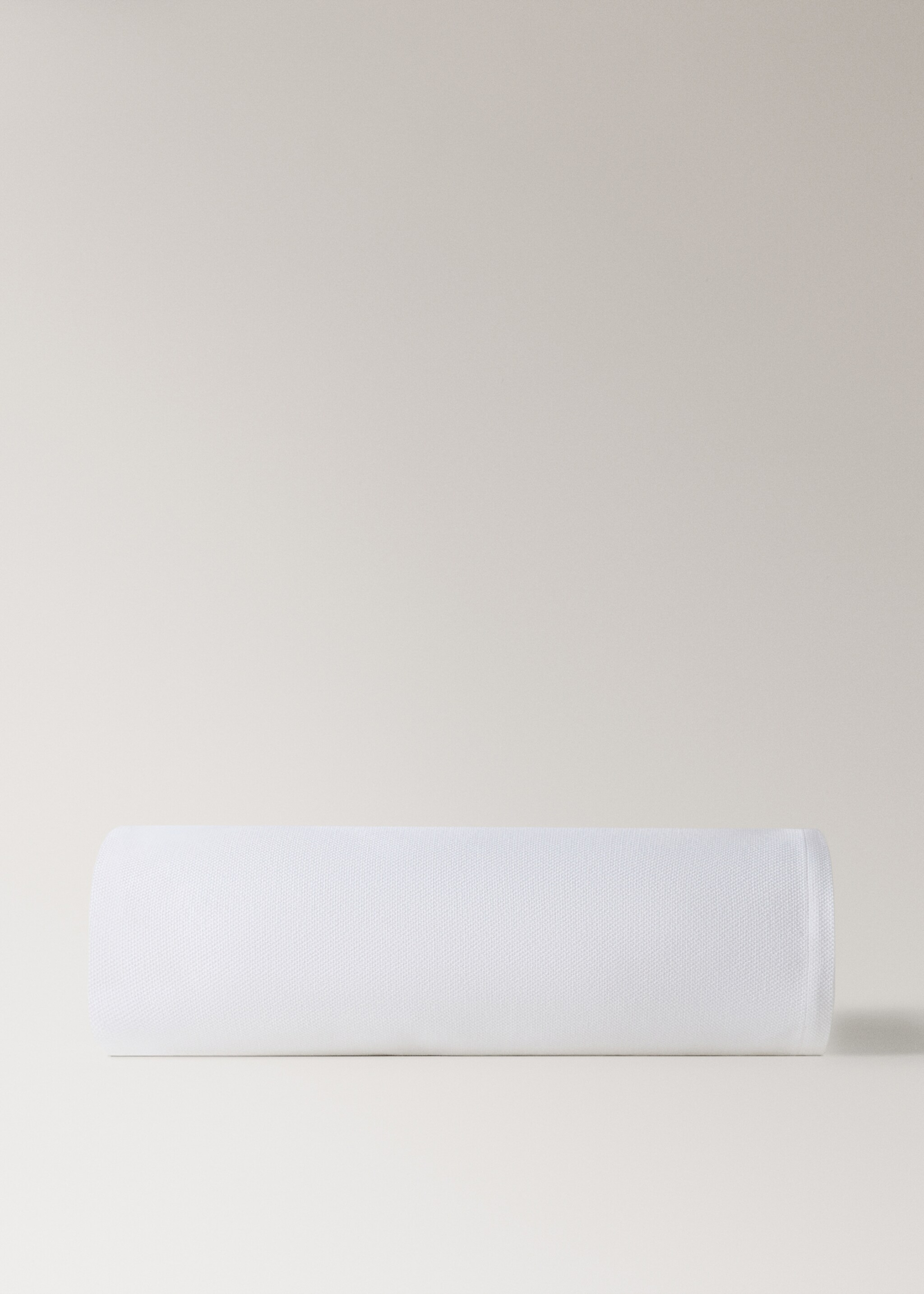 Cotton bedspread with hem finish for 90 cm bed - Article without model, Off White. Ref: 27051306-00.