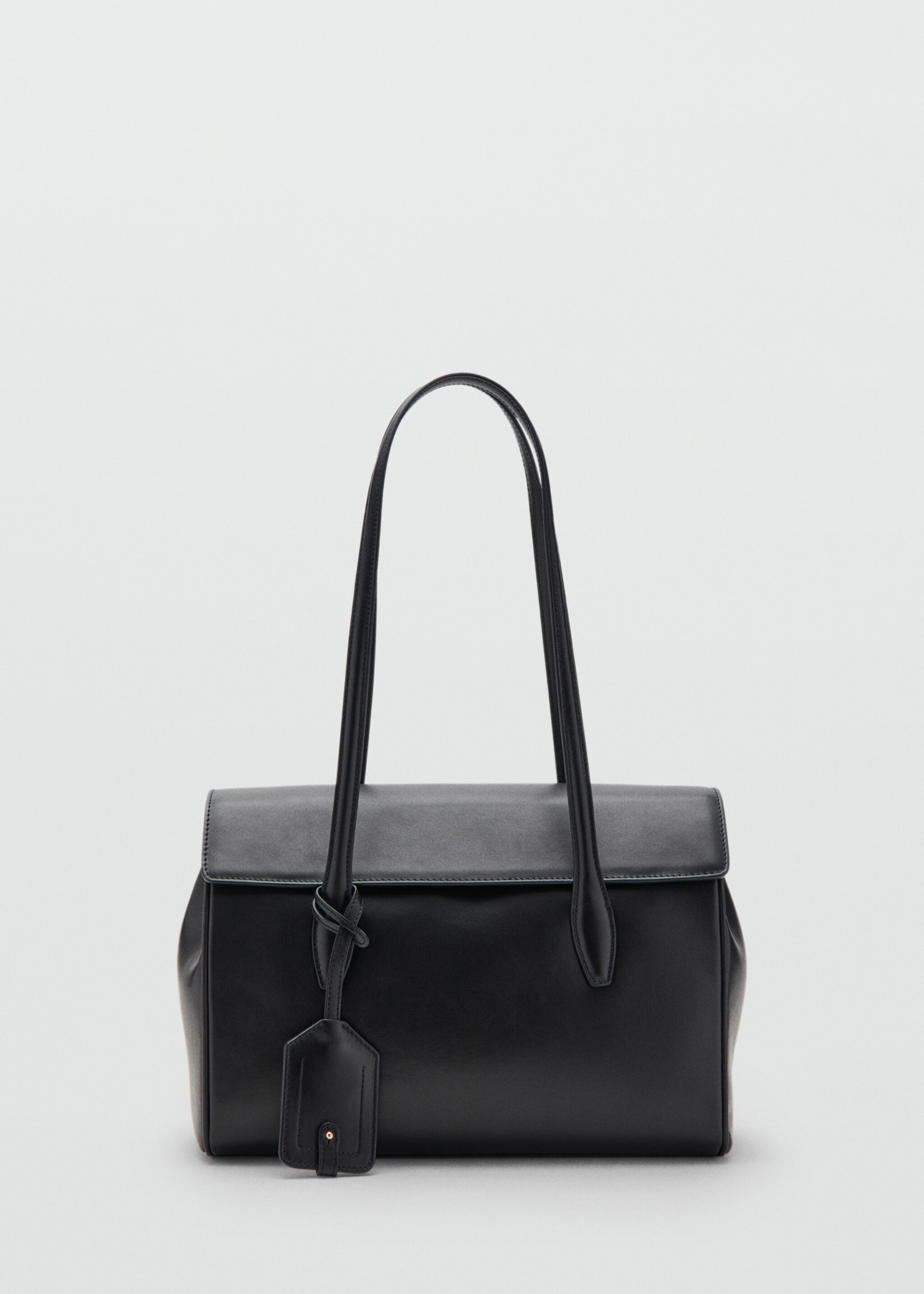 Leather shoulder bag with charms - Article without model, Black. Ref: 27051307-00.