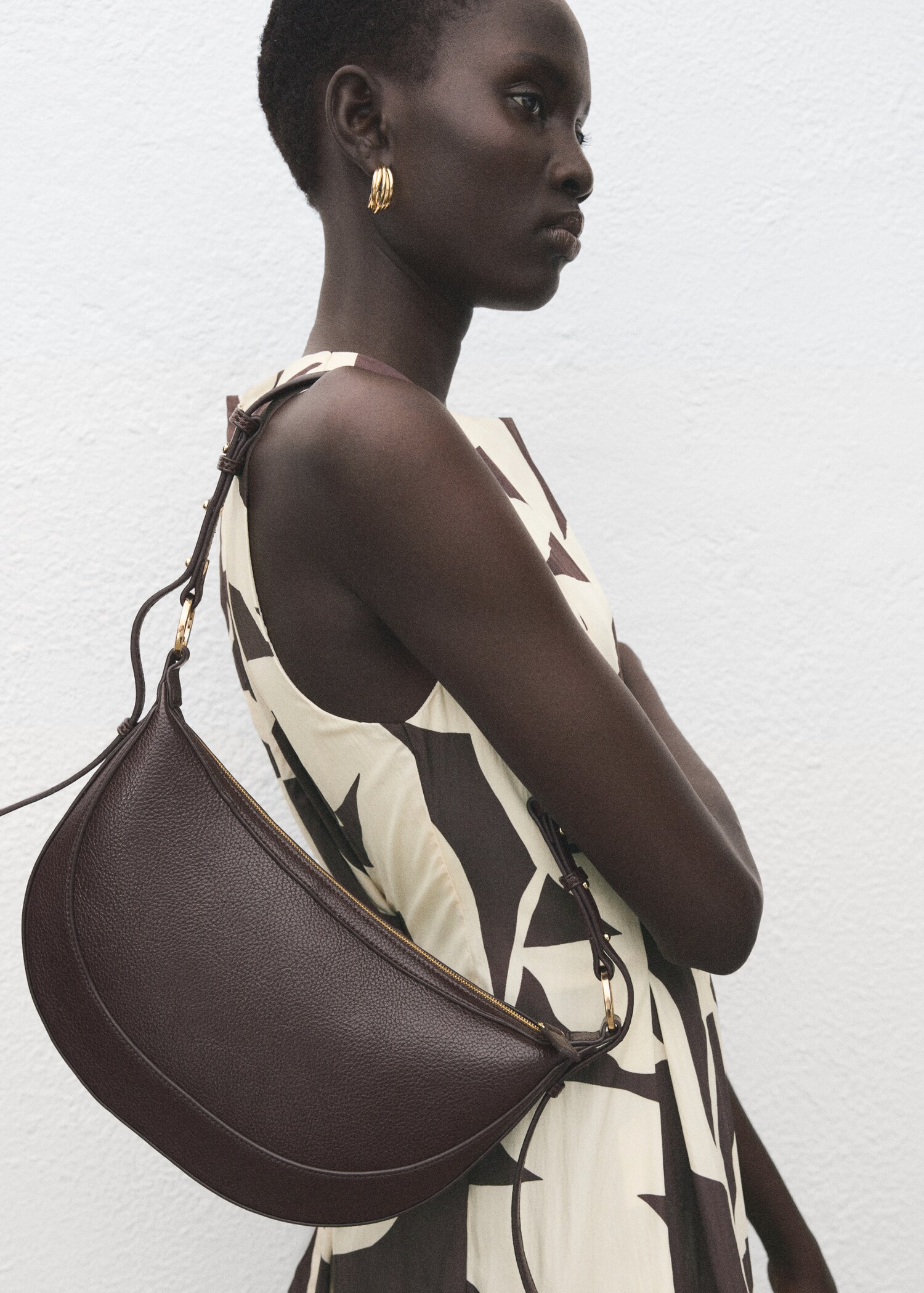 Floral-print flared dress - Details of the article 1