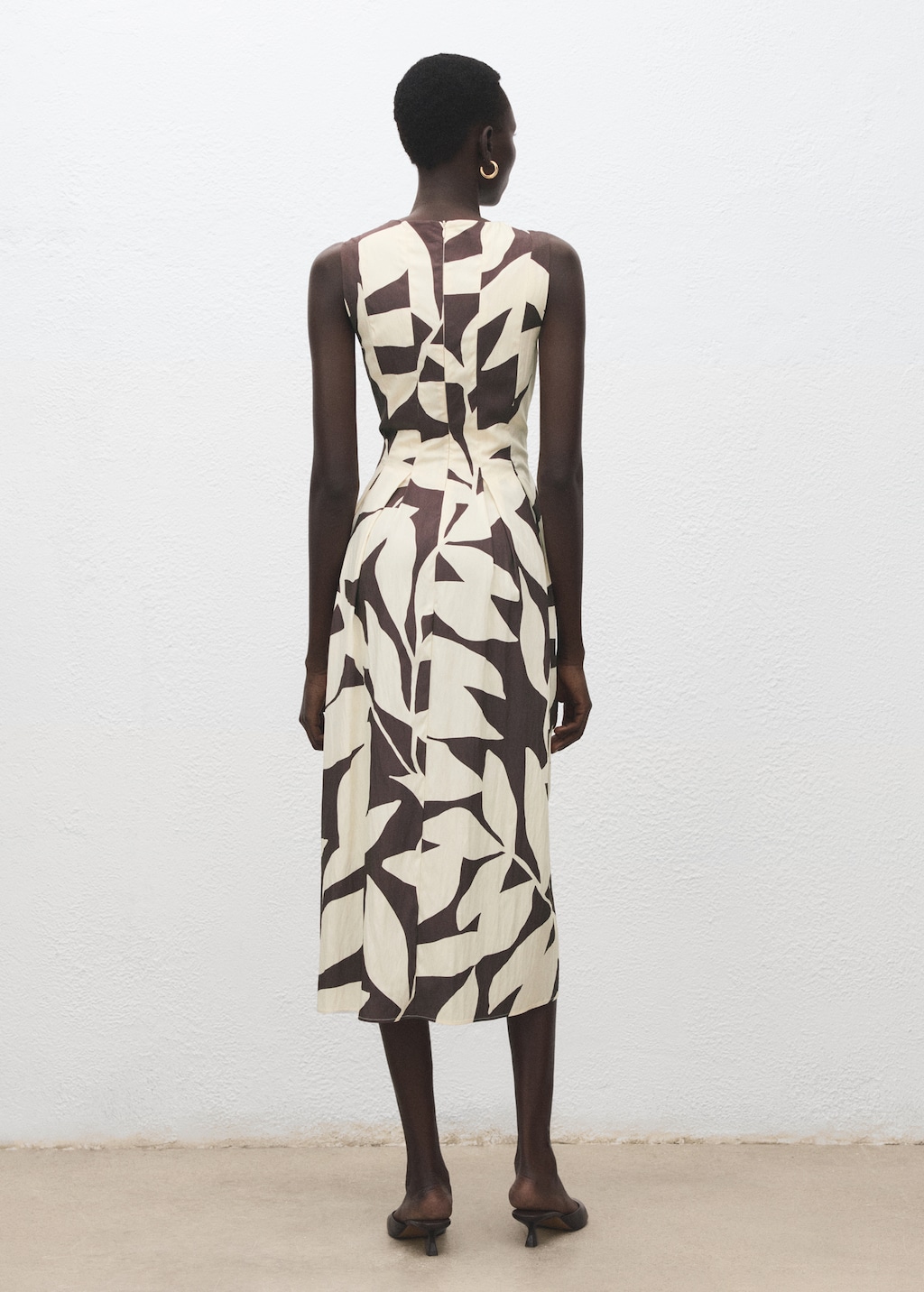 Floral-print flared dress - image 3