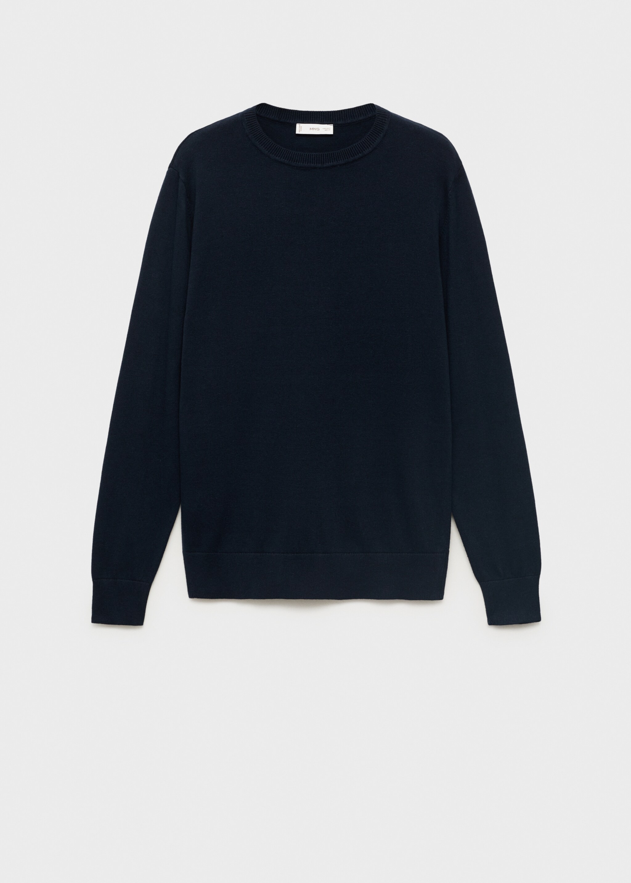 Knitted cotton sweater - Article without model, Navy. Ref: 27051311-00.