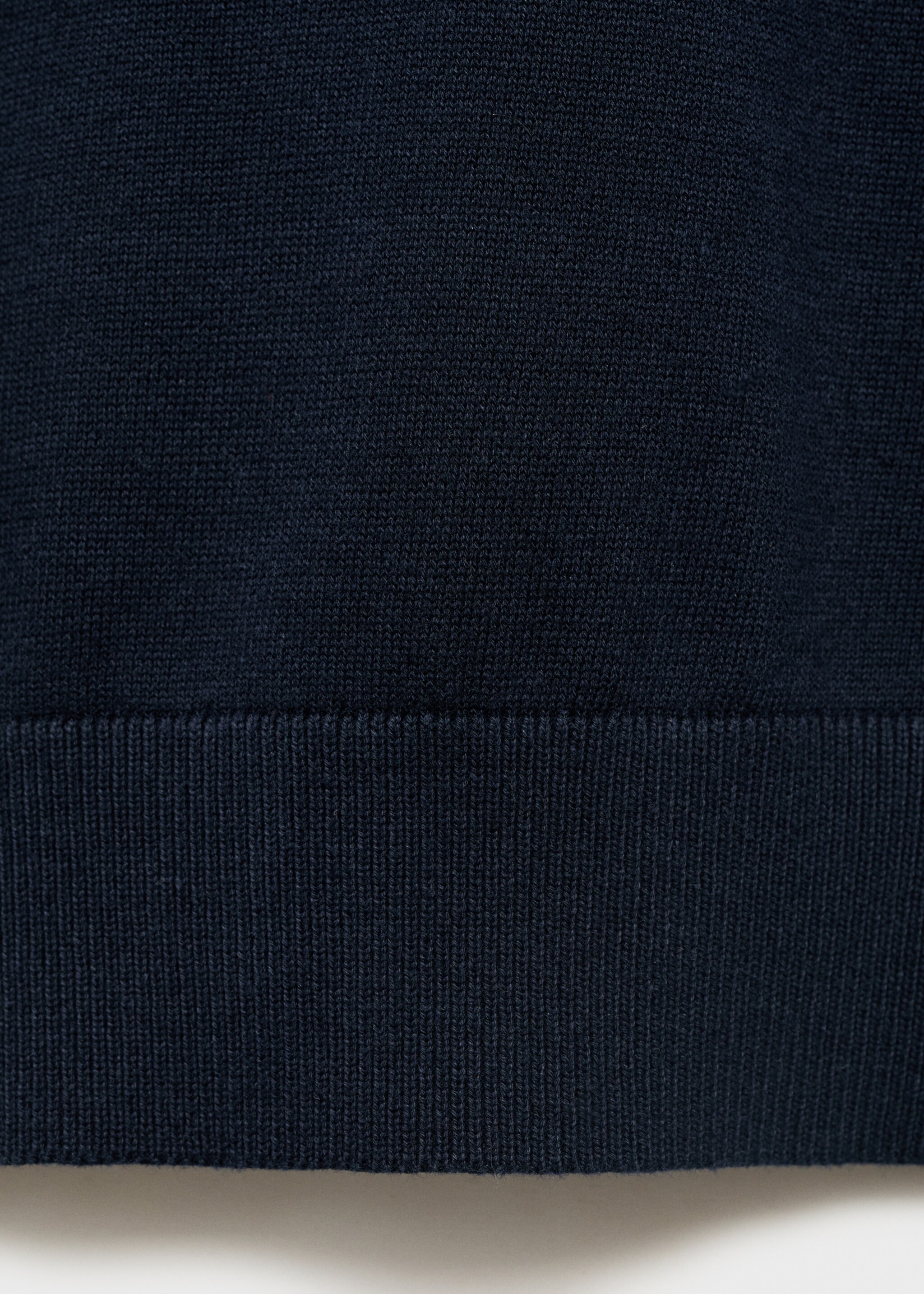 Knitted cotton sweater - Details of the article 8, Navy. Ref: 27051311-00.