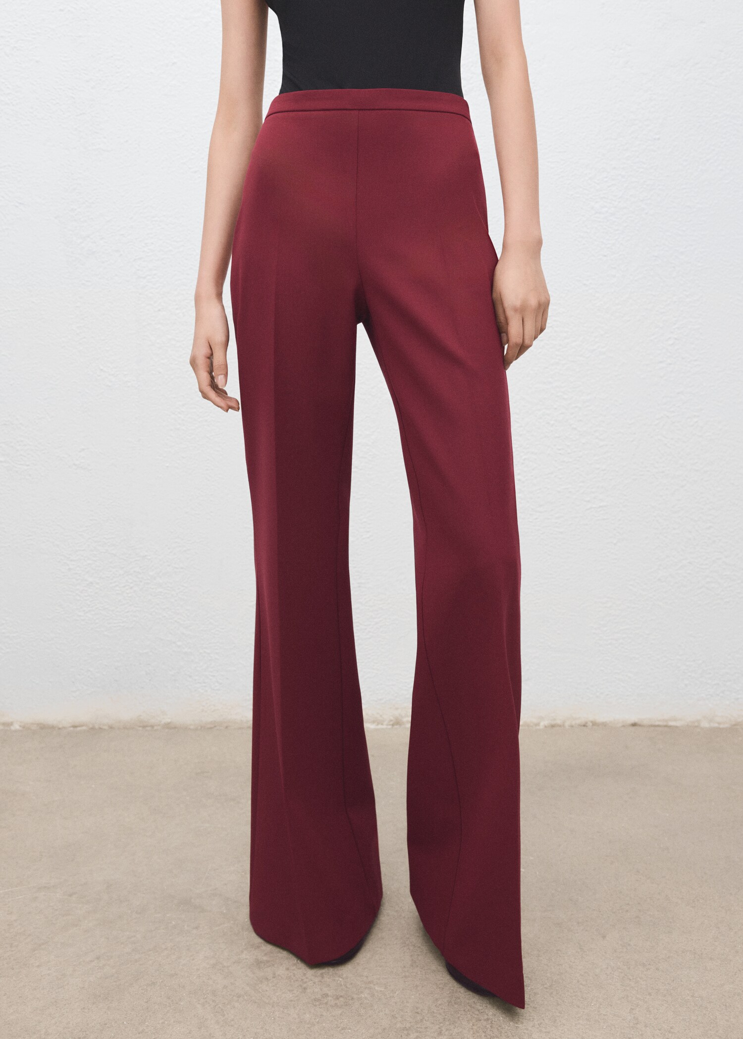 Wide leg suit trousers - Medium plane