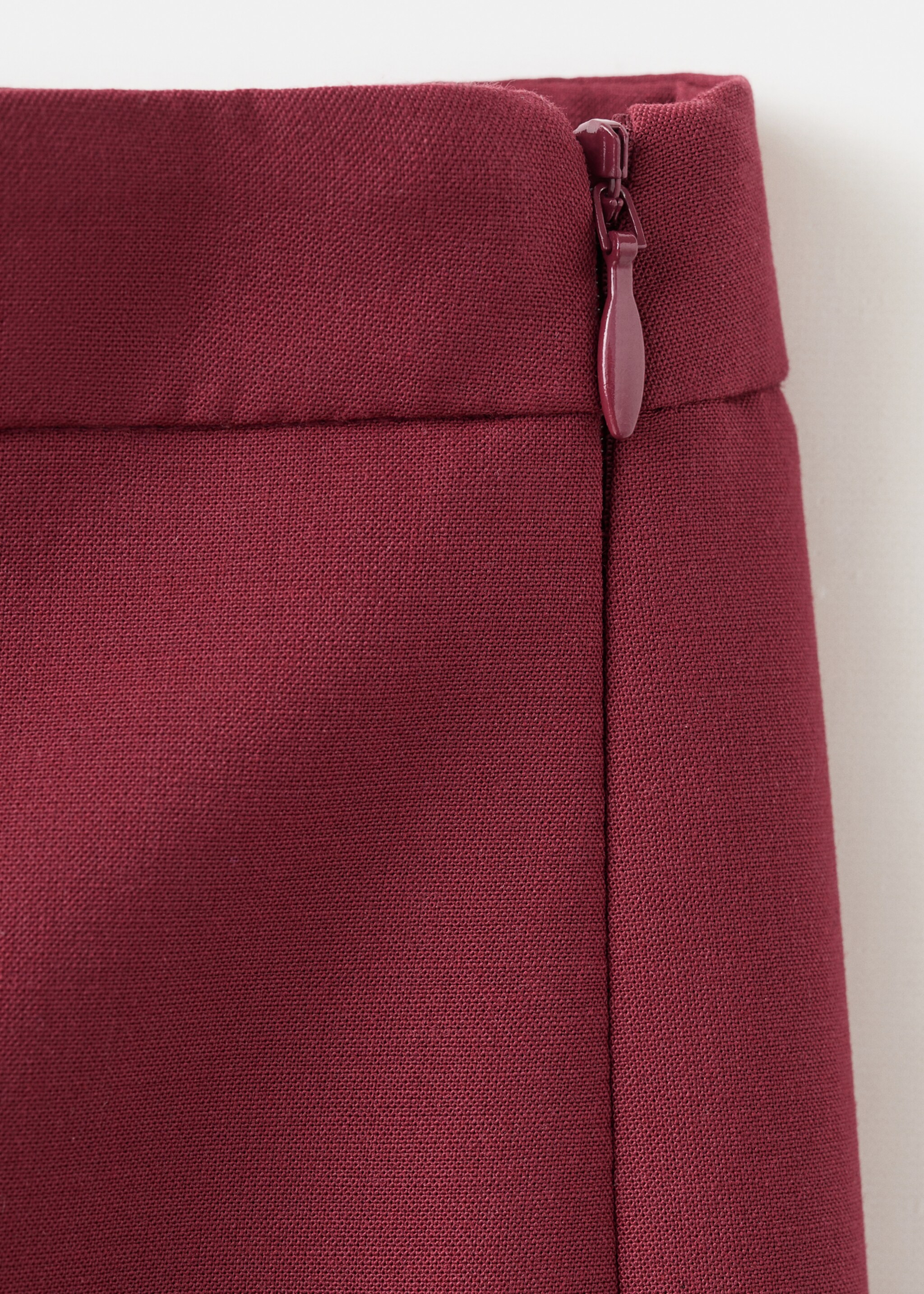 Wide leg suit trousers - Details of the article 0, Wine. Ref: 27051312-00.