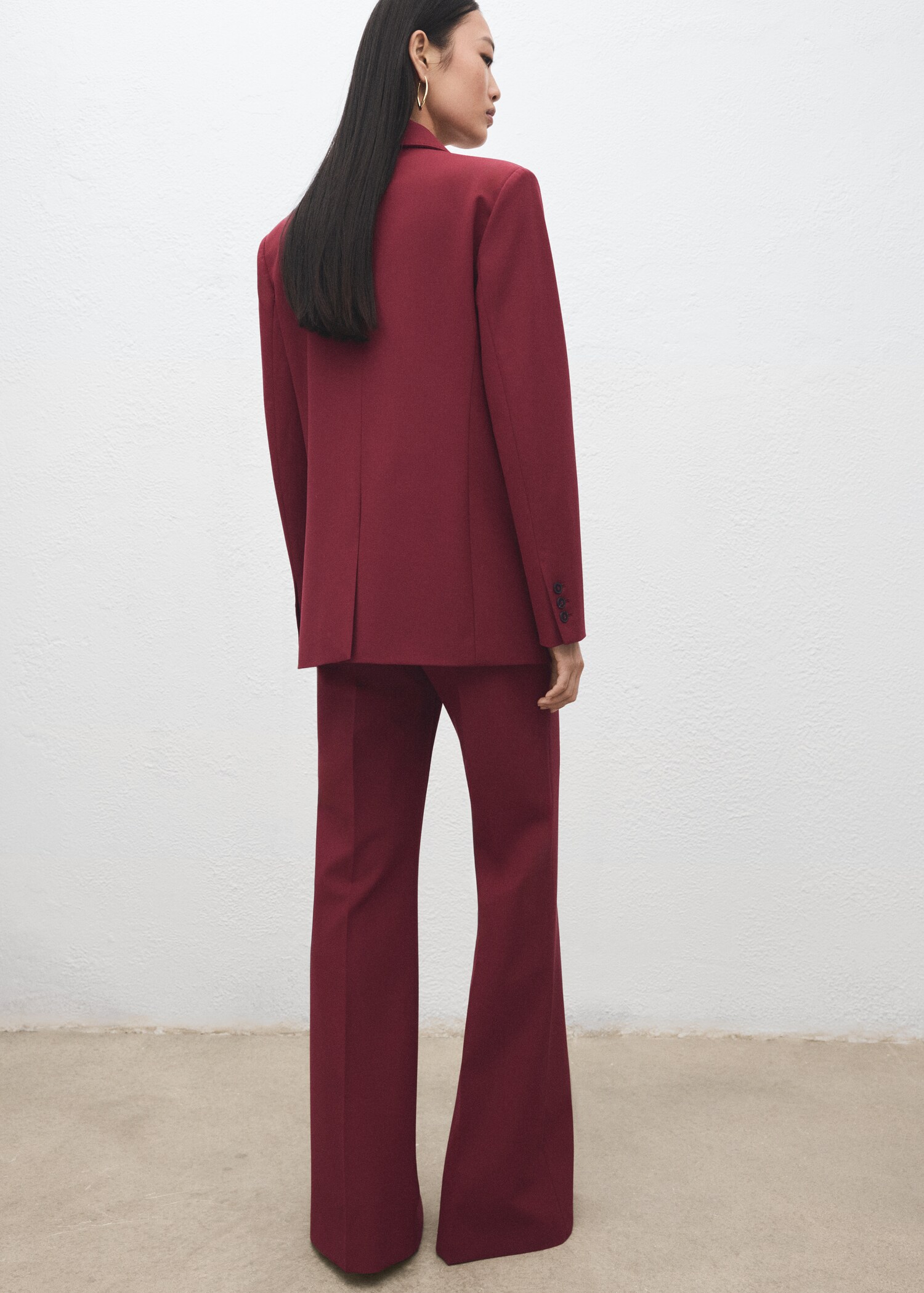 Wide leg suit trousers - Reverse of the article