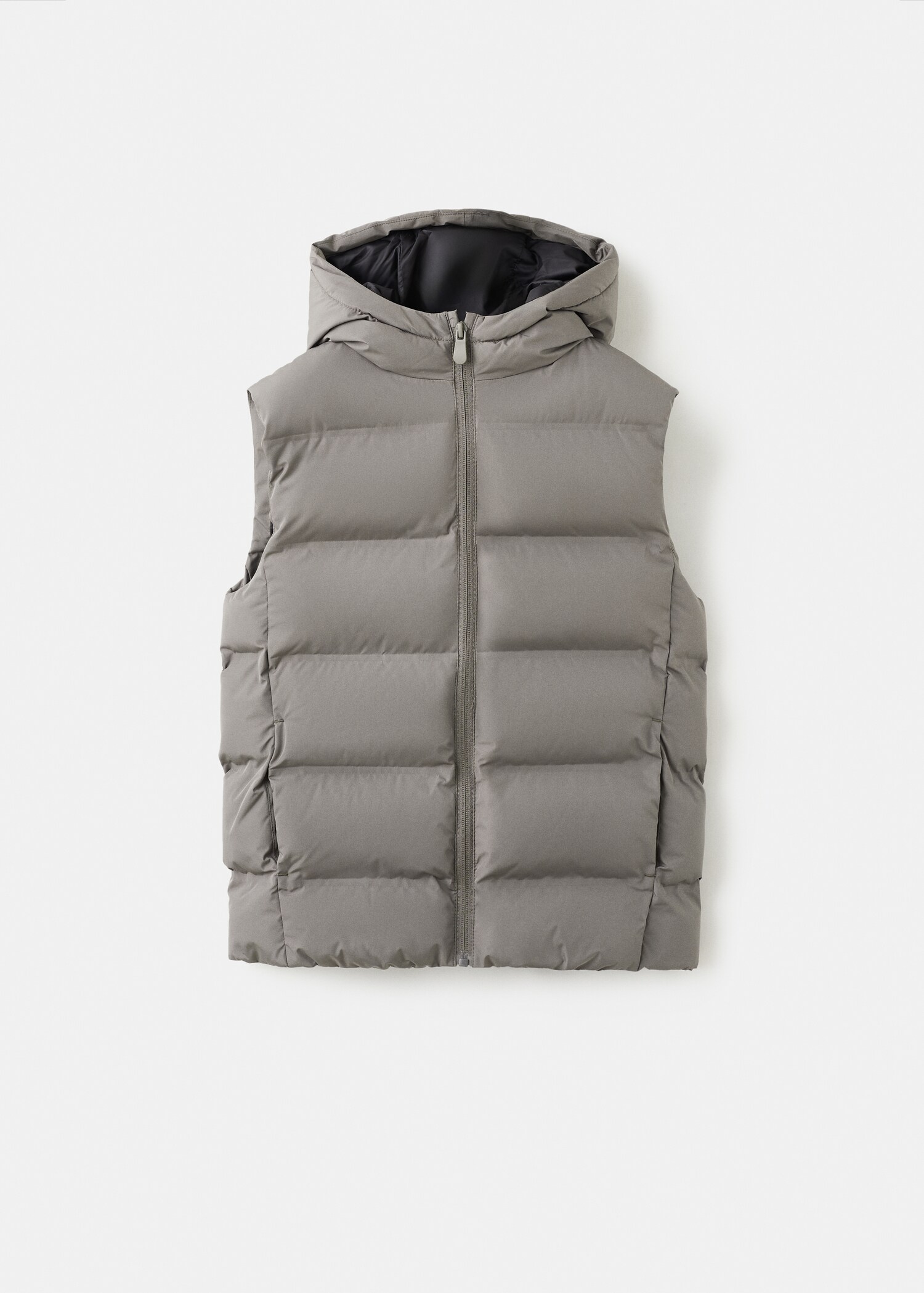 Quilted gilet with hood - Article without model