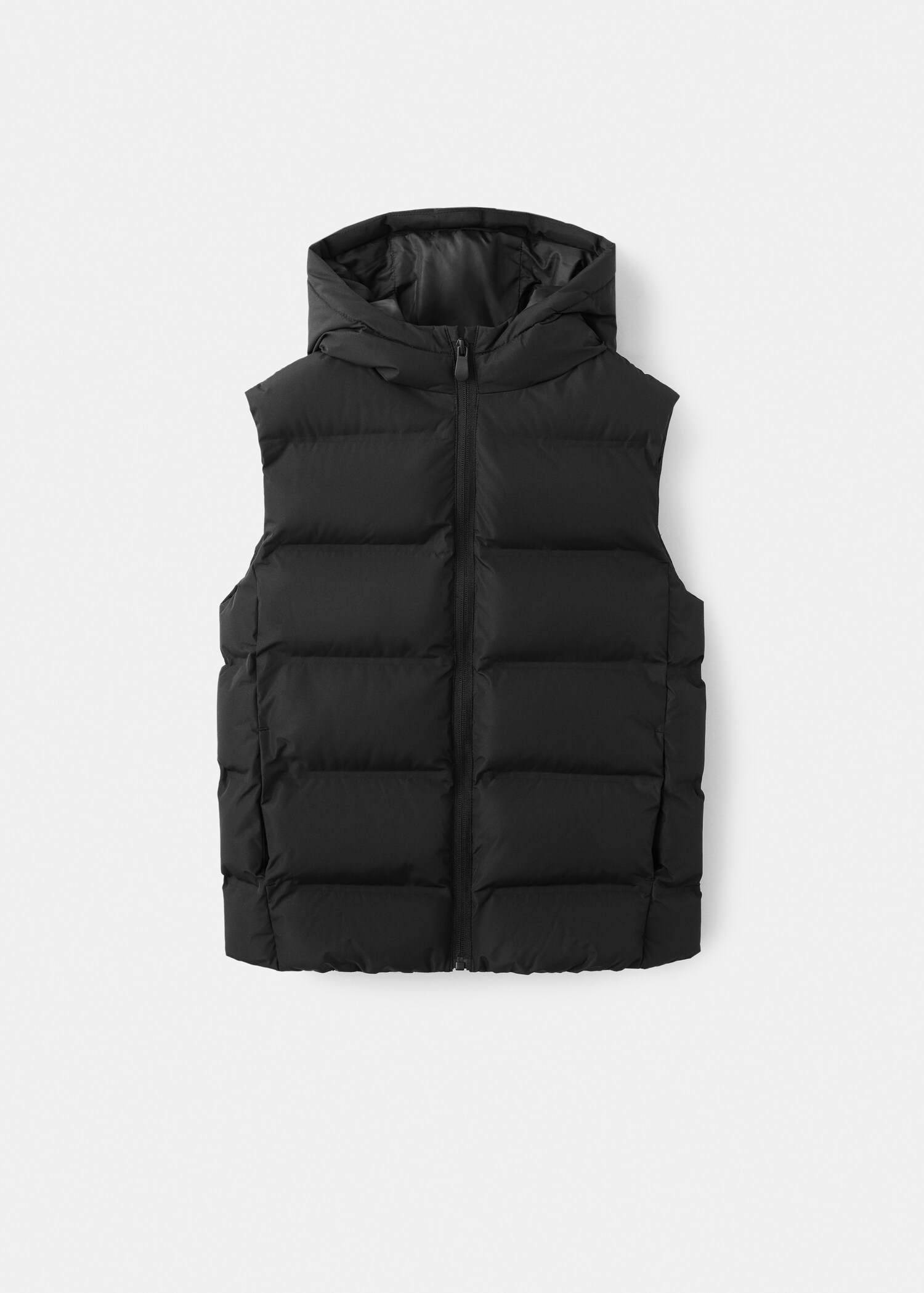 Quilted gilet with hood - Article without model