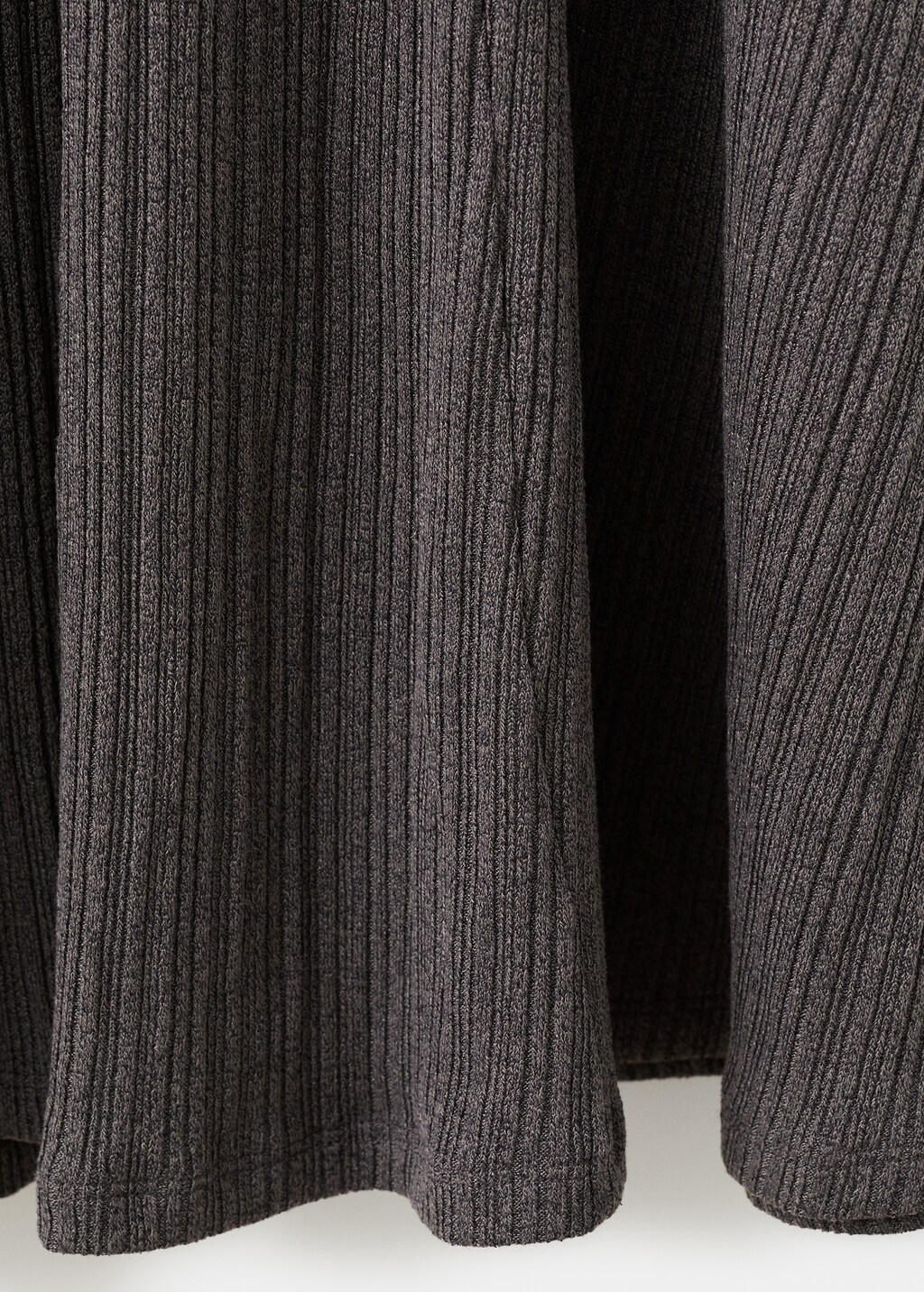 Mango Knitted dress with bell sleeves