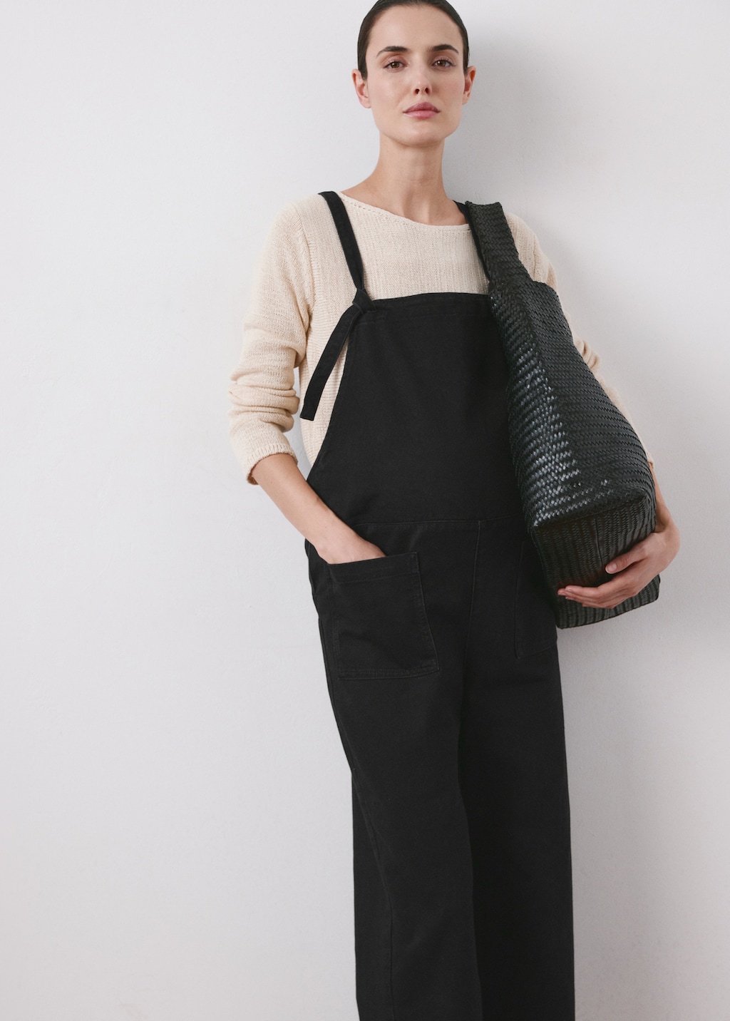 Mango Maternity denim dungarees