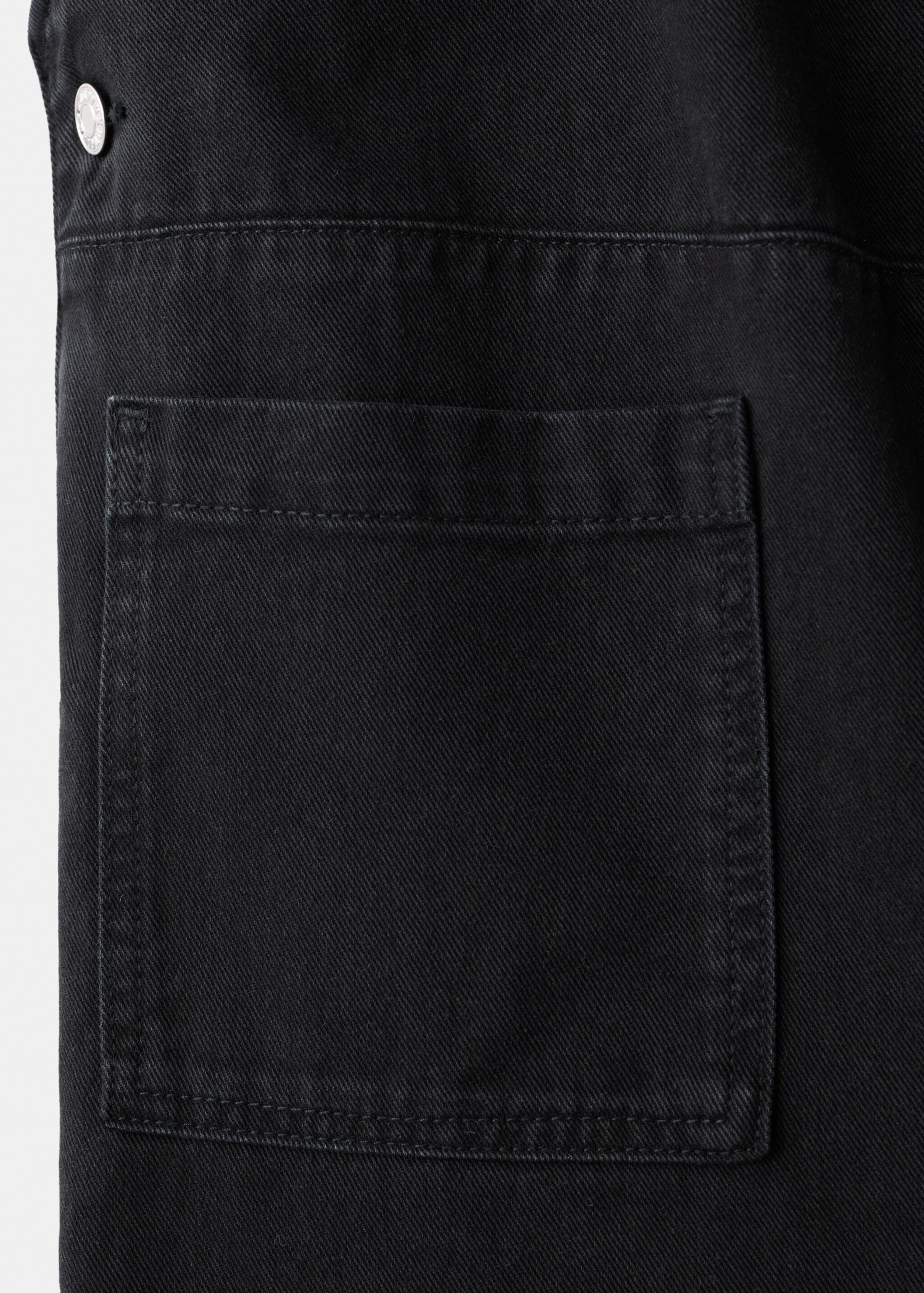 Maternity denim dungarees - Details of the article 0, Black denim. Ref: 27051319-00.