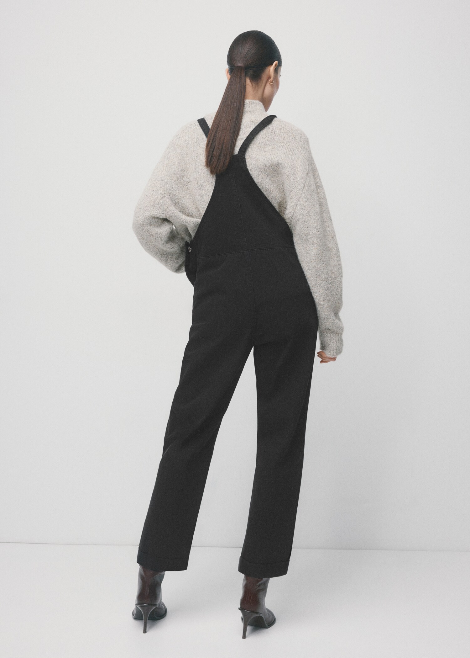 Maternity denim dungarees - Reverse of the article