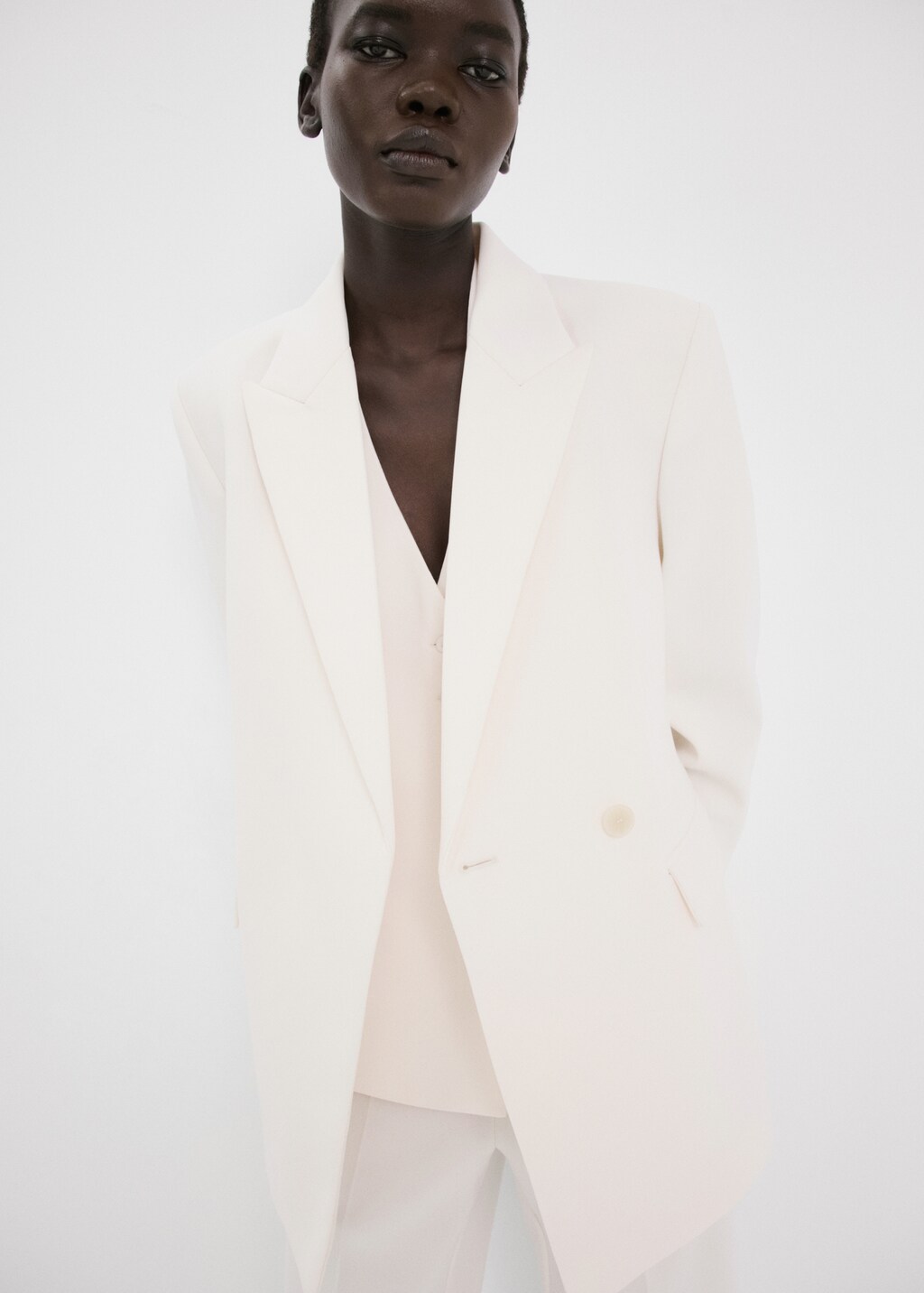 Mango Suit jacket with belt