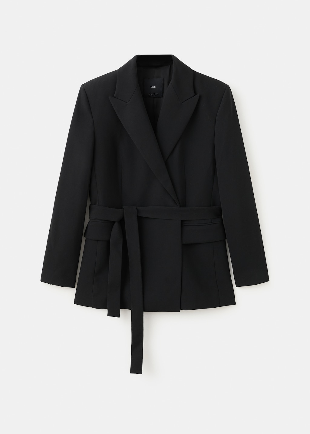 Suit jacket with belt - image 2
