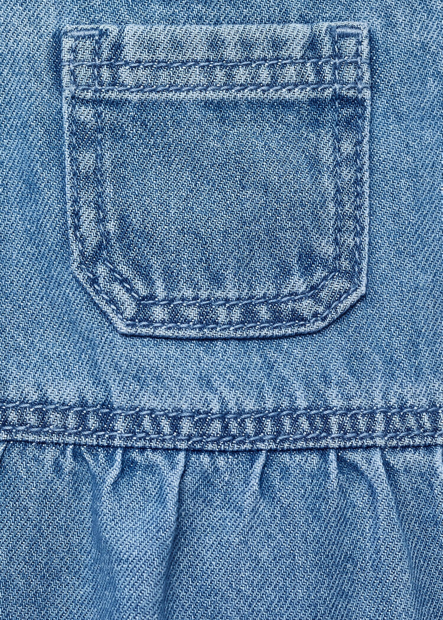 Denim cotton romper - Details of the article 8