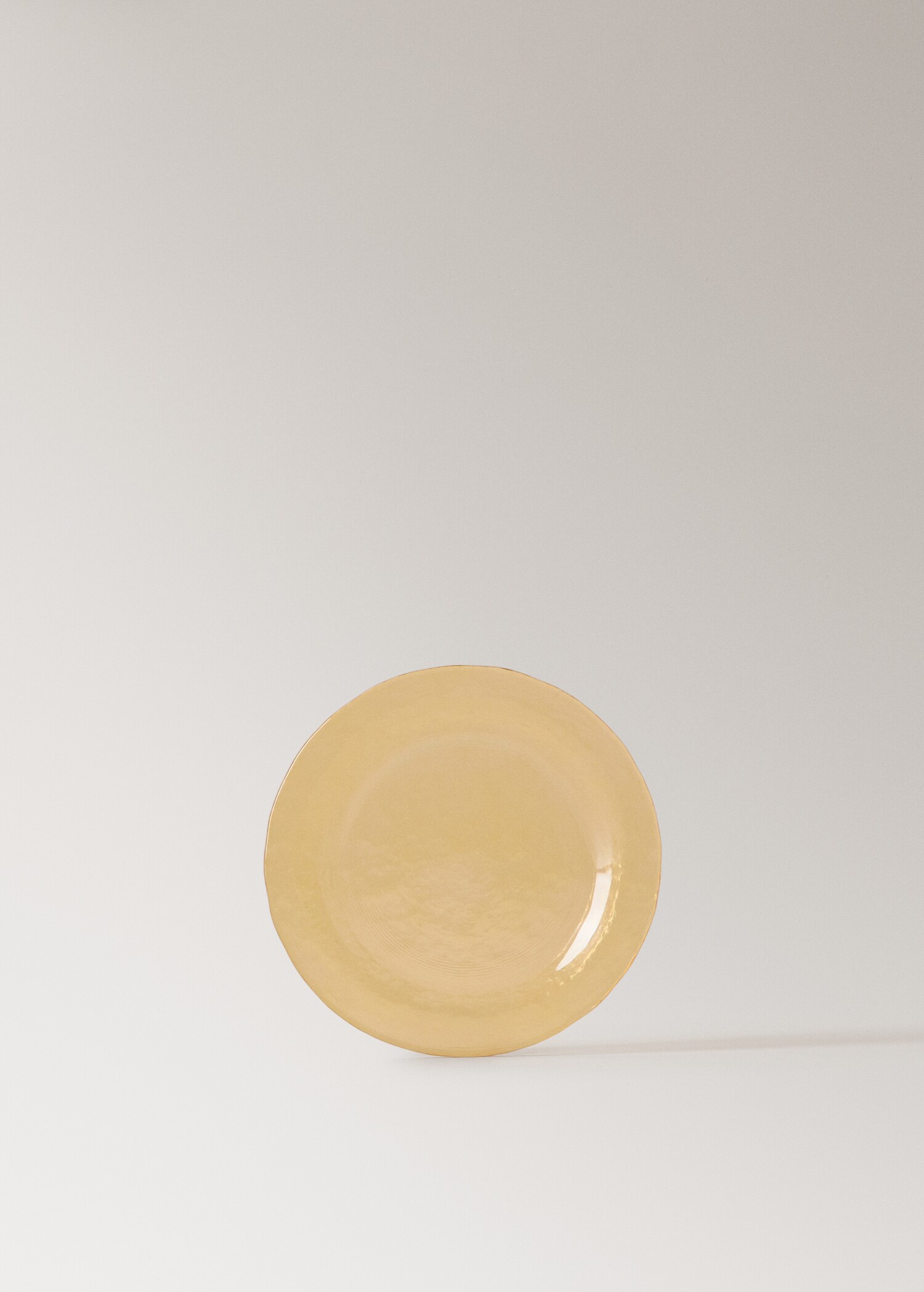 Color hammered glass bread plate - Article without model