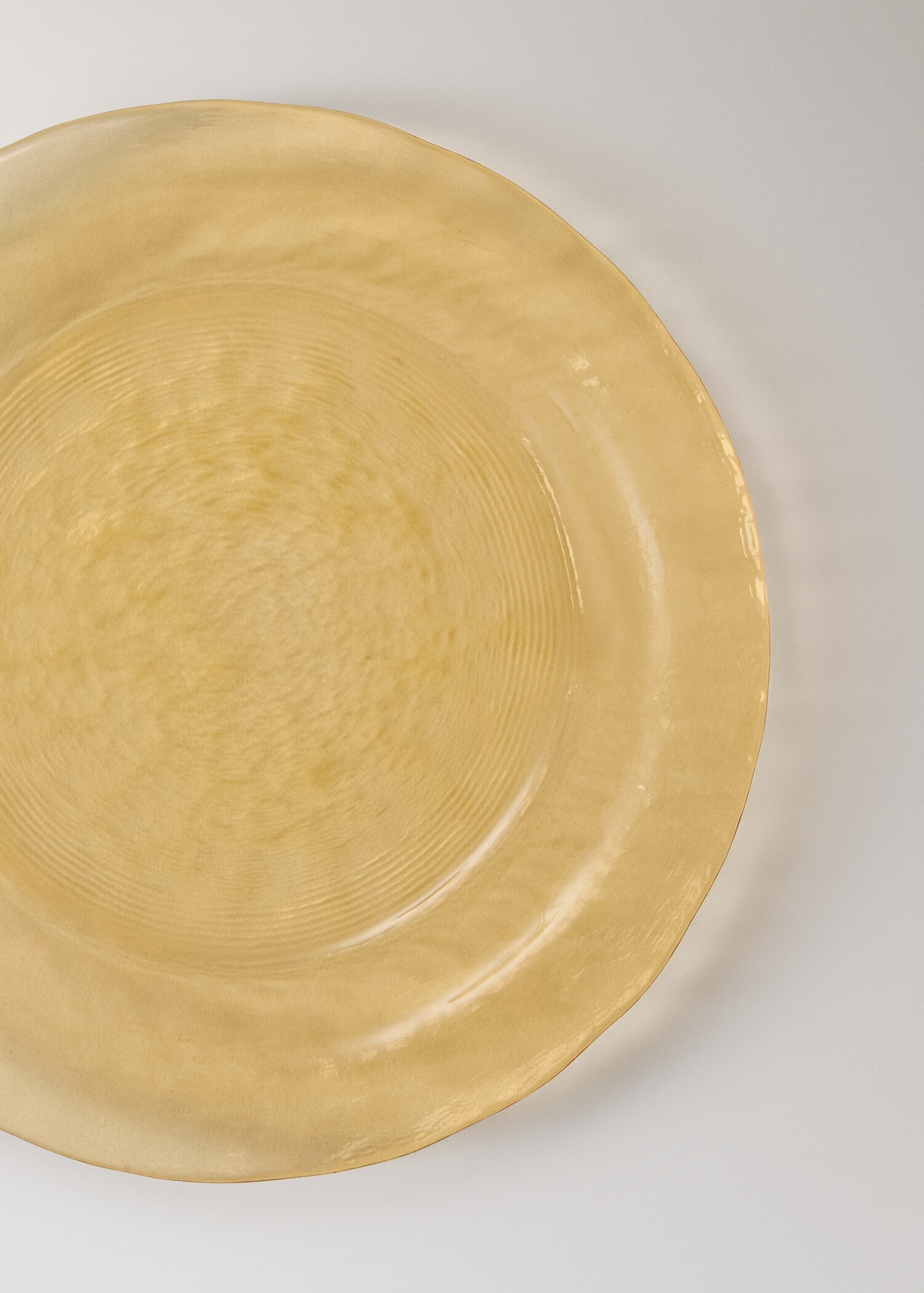 Color hammered glass bread plate - Details of the article 1