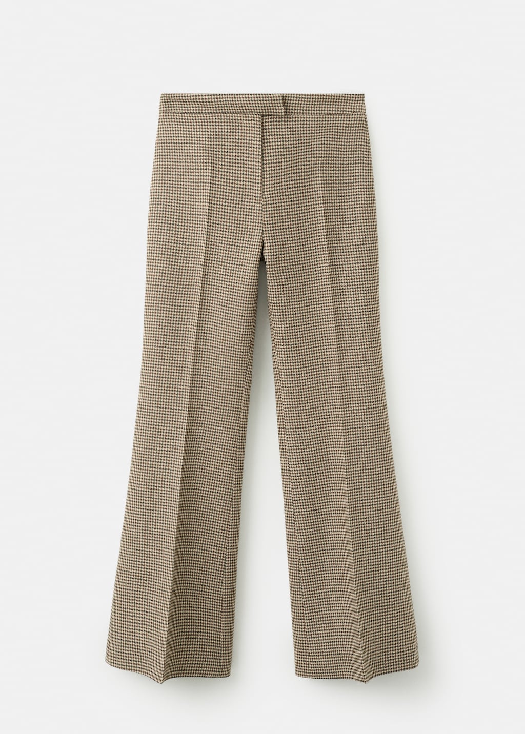 Houndstooth wool-blend trousers - image 4