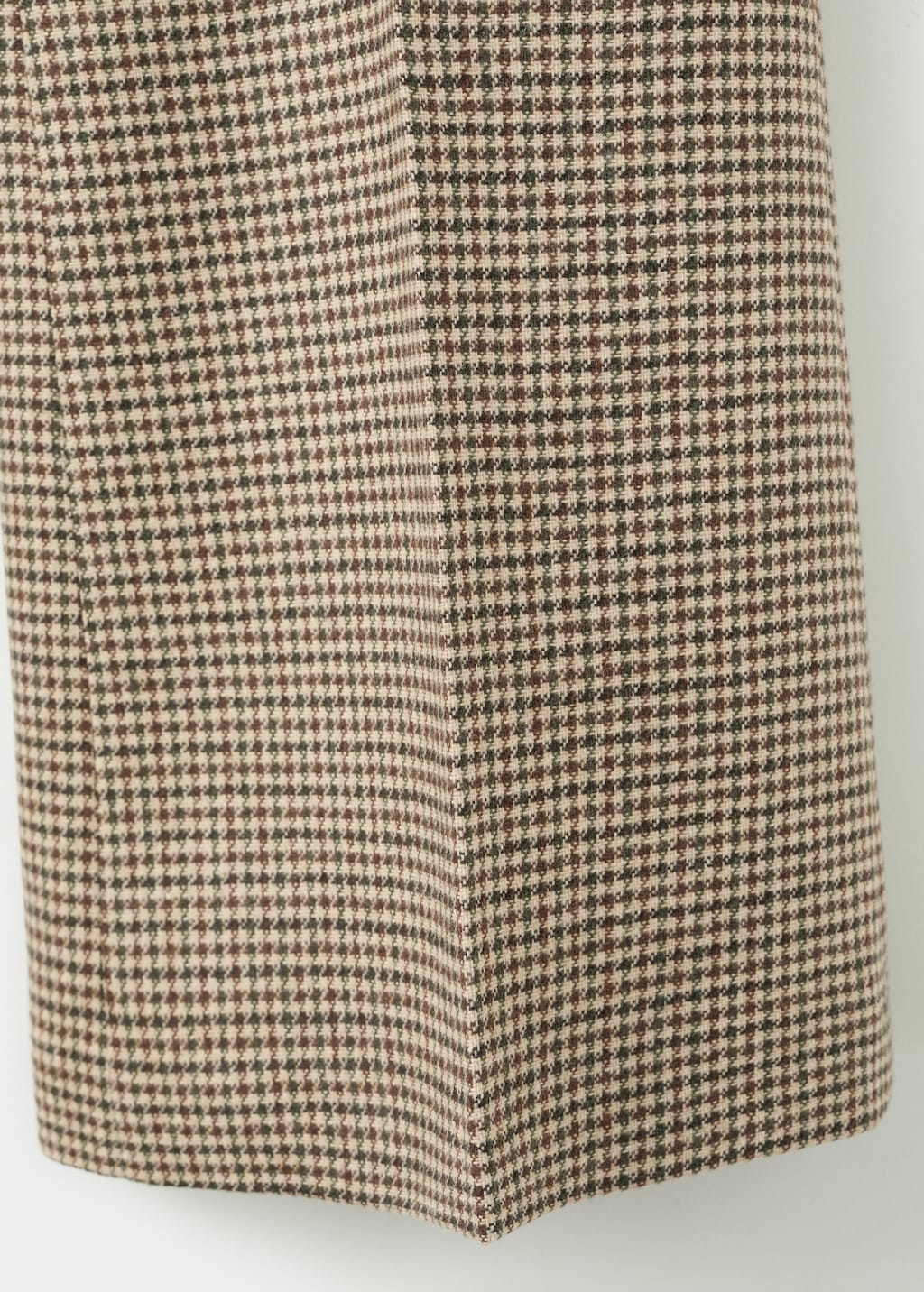 Houndstooth wool-blend trousers