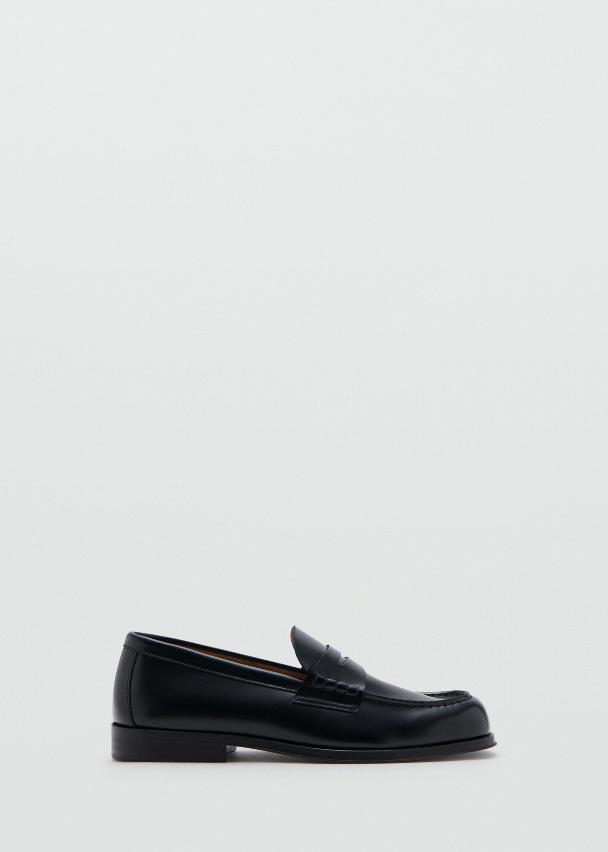 Leather penny loafers - Article without model, Black. Ref: 27051327-00.