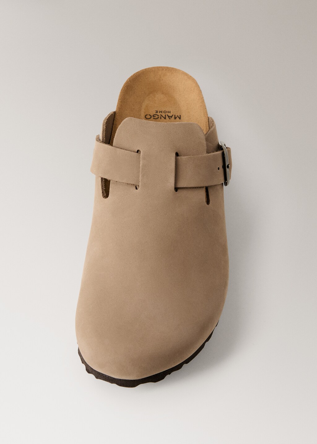 Mango Leather clog shoes