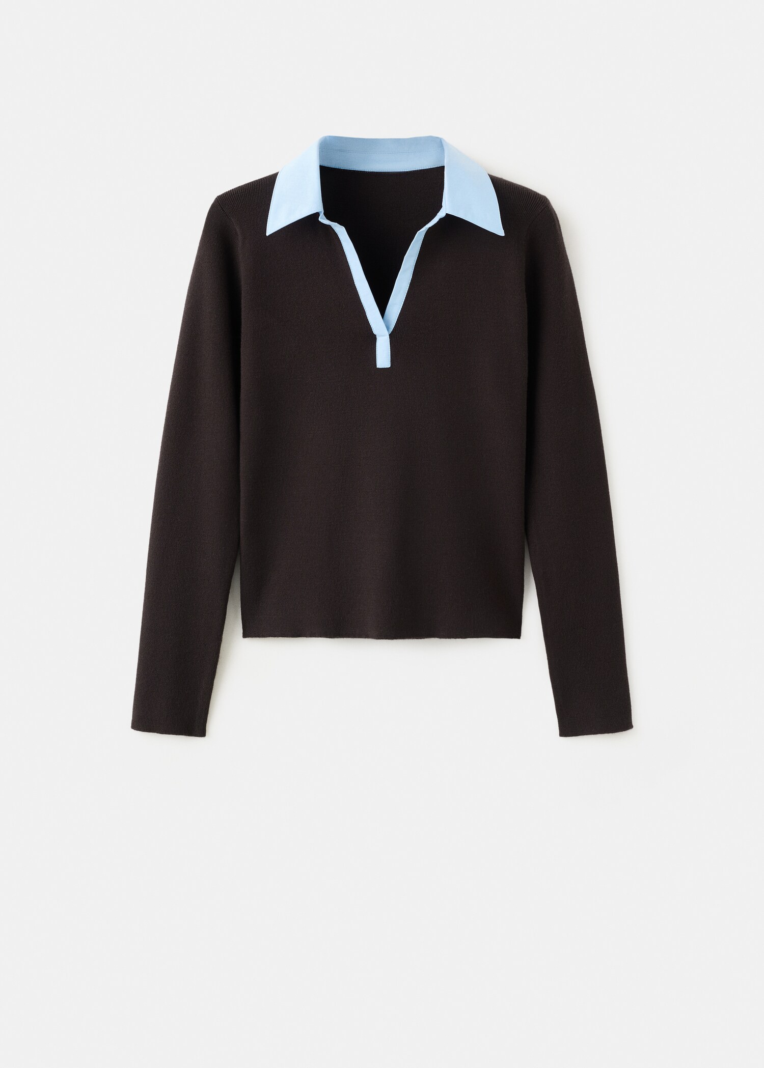 Pull-over col chemise combiné - Article sans modèle