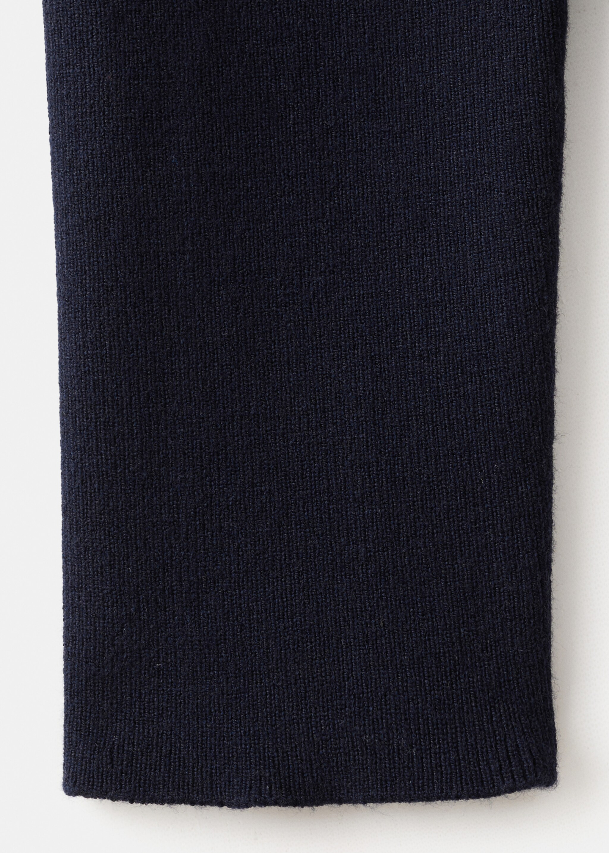 Combined shirt-collar sweater - Details of the article 0, Navy. Ref: 27051330-00.