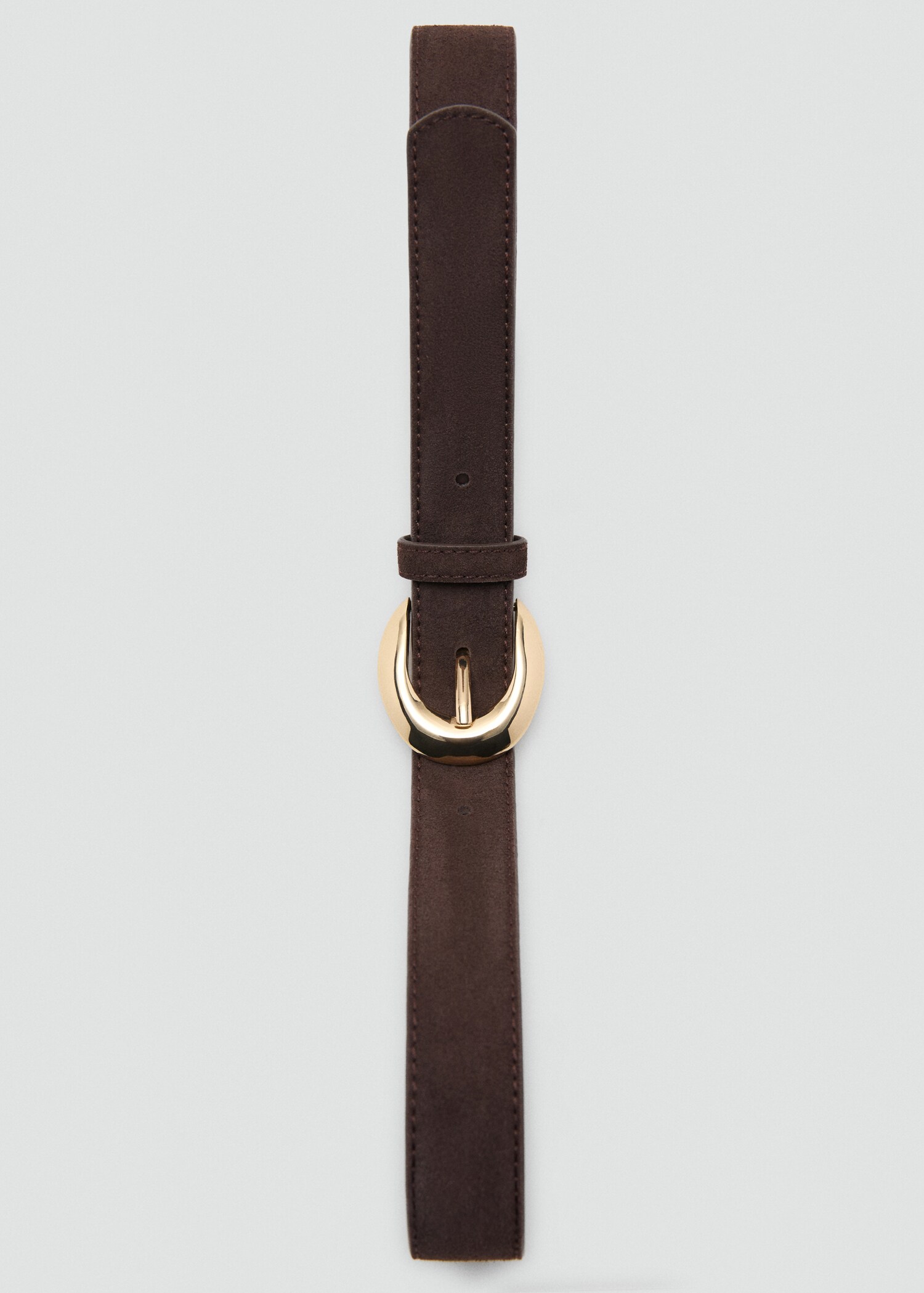 Leather belt with oval buckle - Details of the article 2