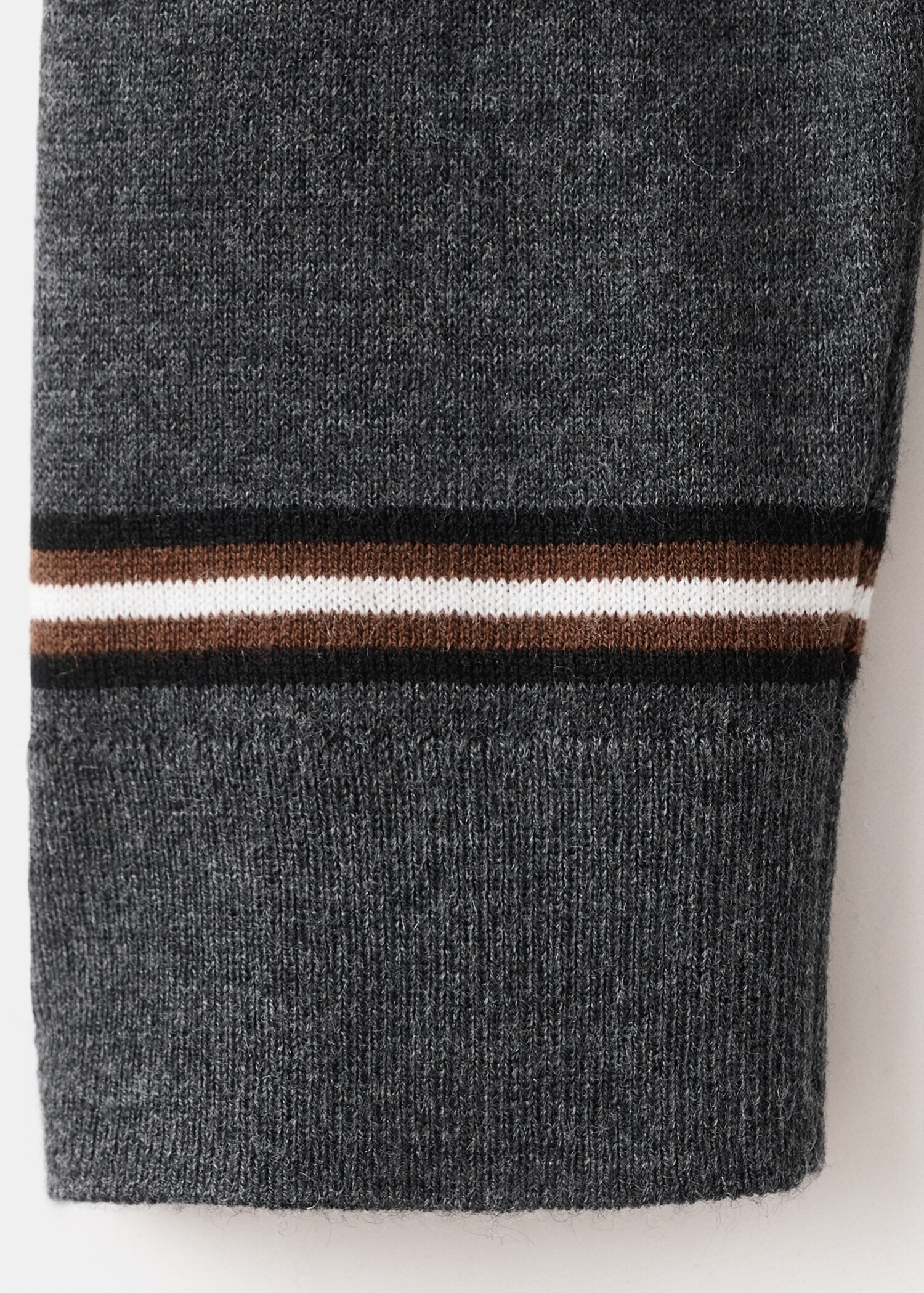 Striped polo-neck sweater - Details of the article 0