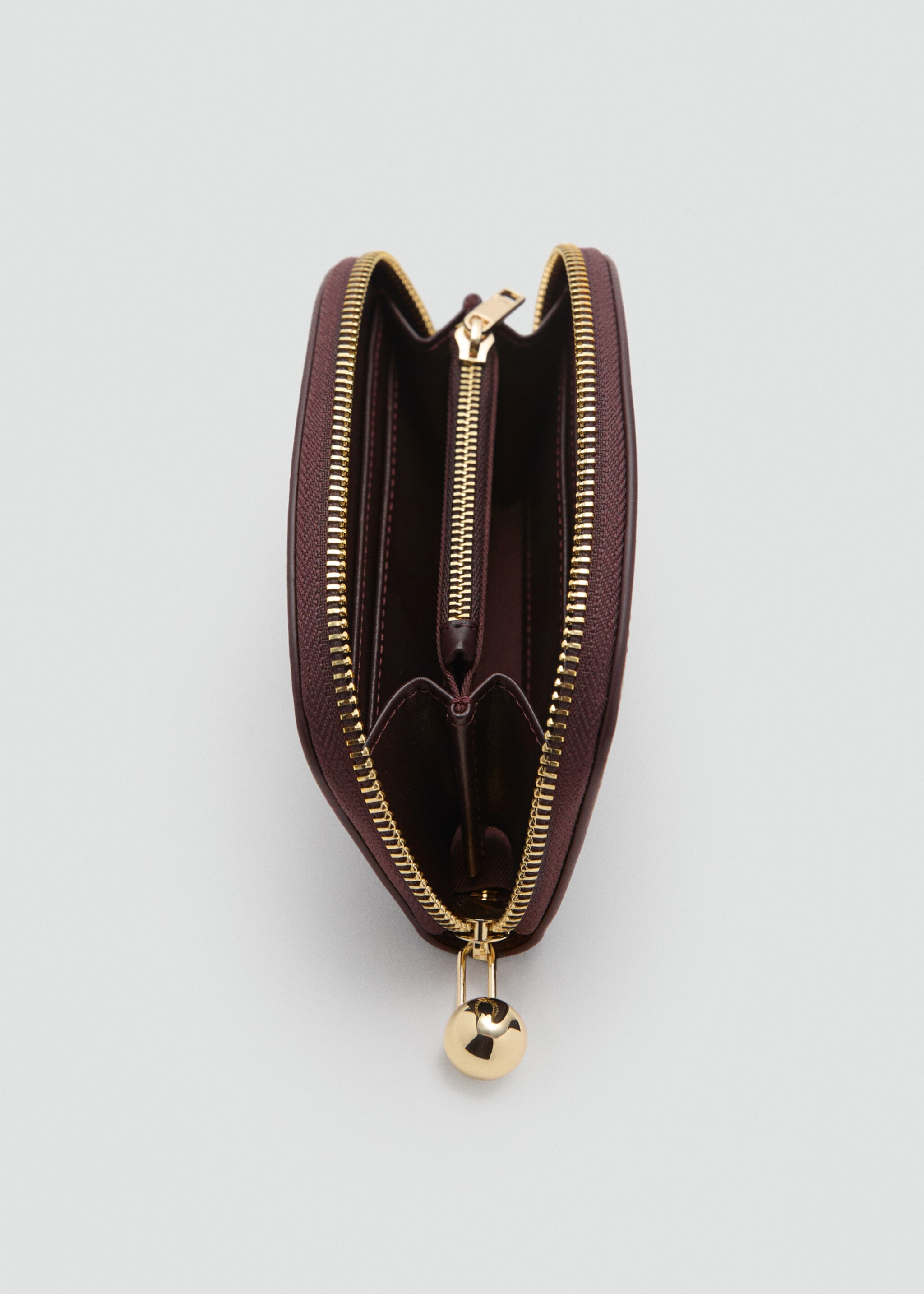 Portefeuille moyen avec mini perles - Détail de l'article 1, Chocolat. Ref: 27051341-00.