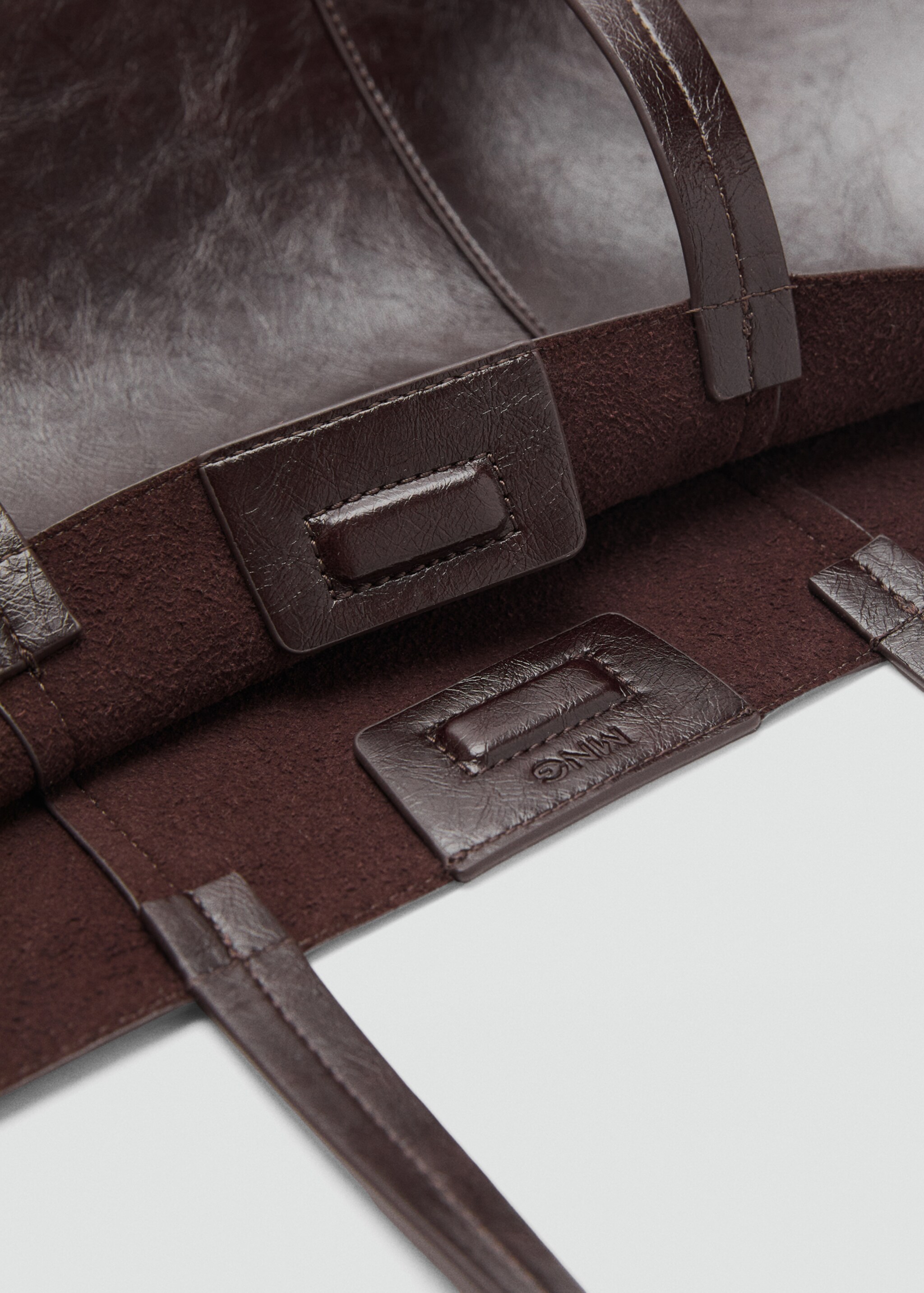 Grote shopper - Detail van het artikel 2, Chocoladebruin. Ref: 27051342-00.